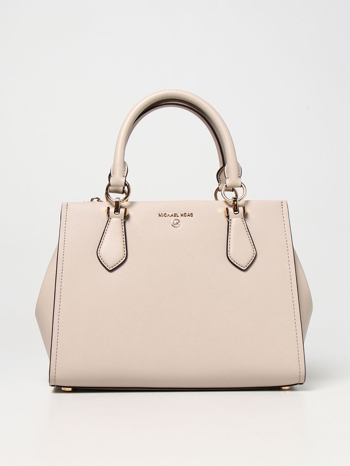 MICHAEL KORS: Marilyn Michael bag in Saffiano leather - Sand