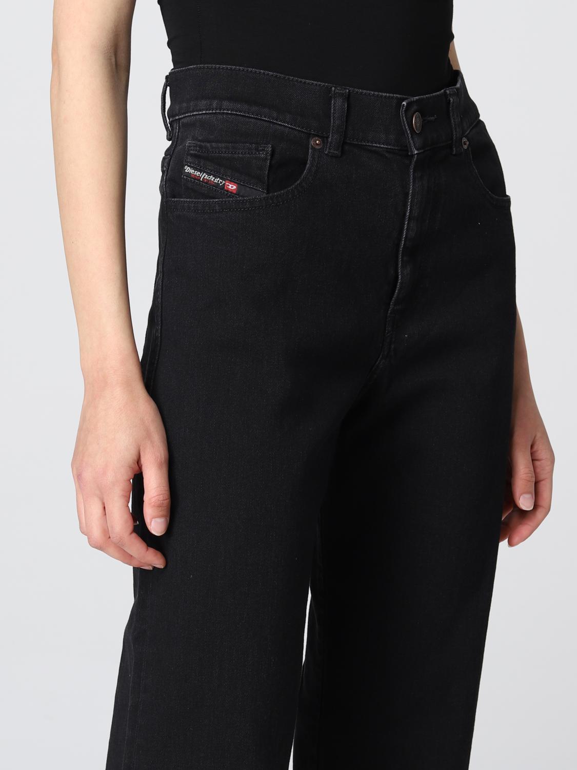 DIESEL: Jeans donna - Nero | Jeans Diesel A03618Z9C25 GIGLIO.COM