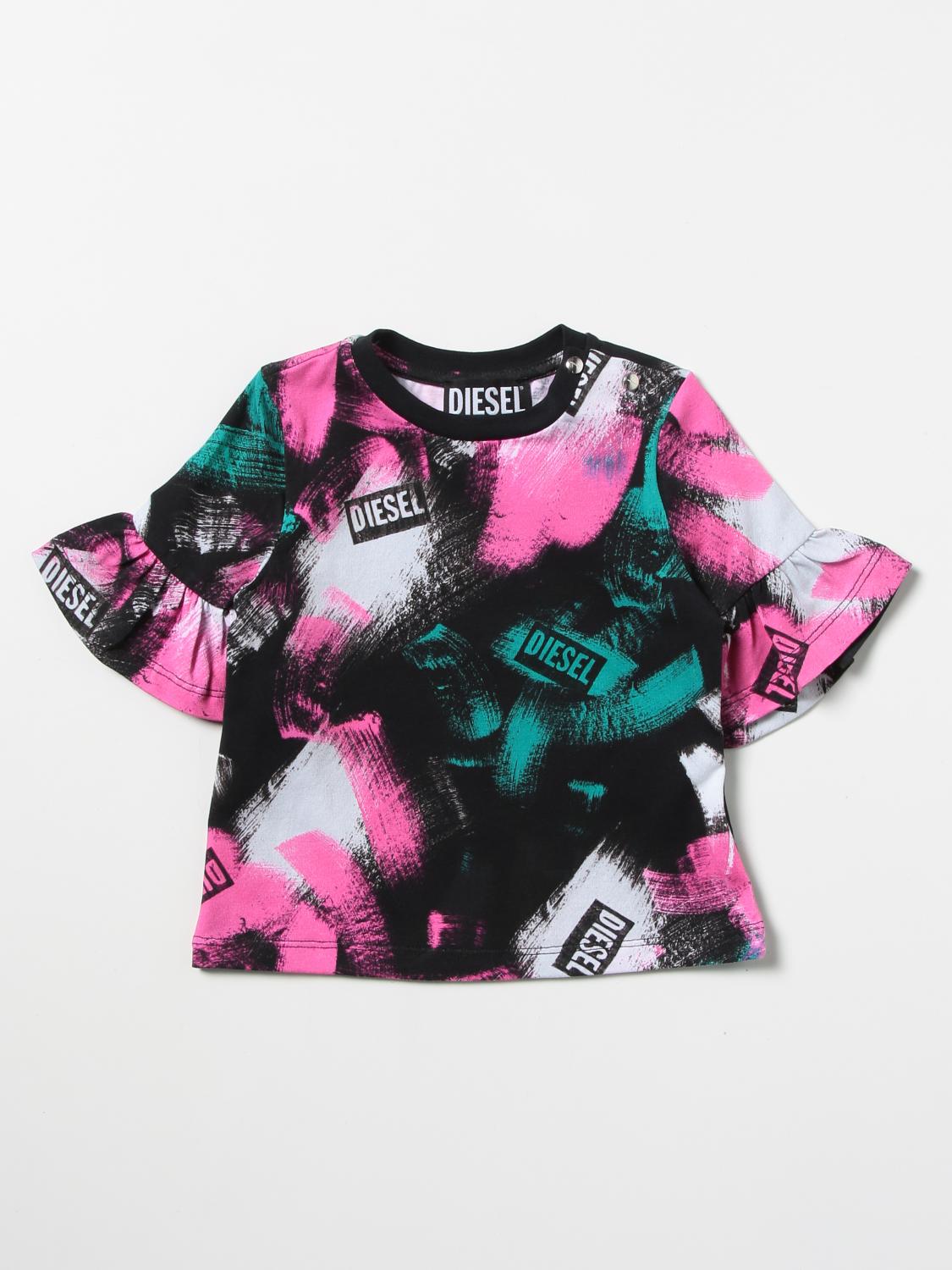 DIESEL PRINTED T-SHIRT,C92538011