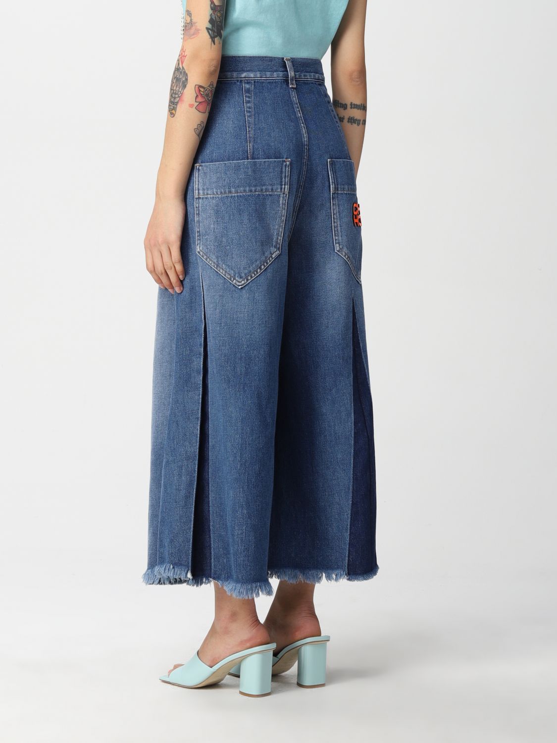 Jeans Circus Hotel: Jeans cropped Circus Hotel in denim washed denim 2