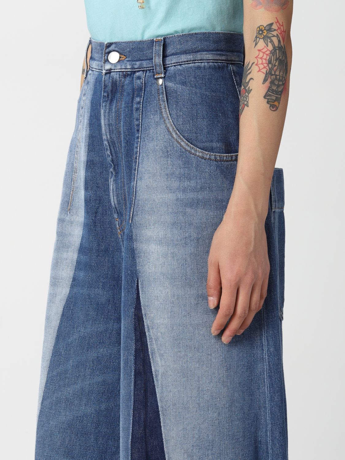 Jeans Circus Hotel: Circus Hotel cropped jeans in washed denim denim 3