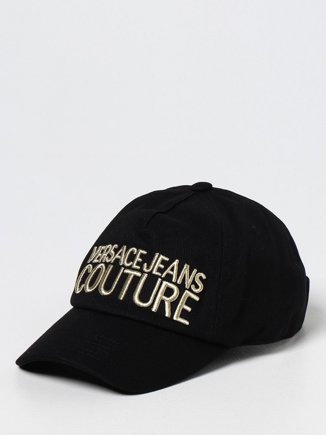 VERSACE JEANS COUTURE: baseball cap - Black 1 | Versace Jeans Couture ...