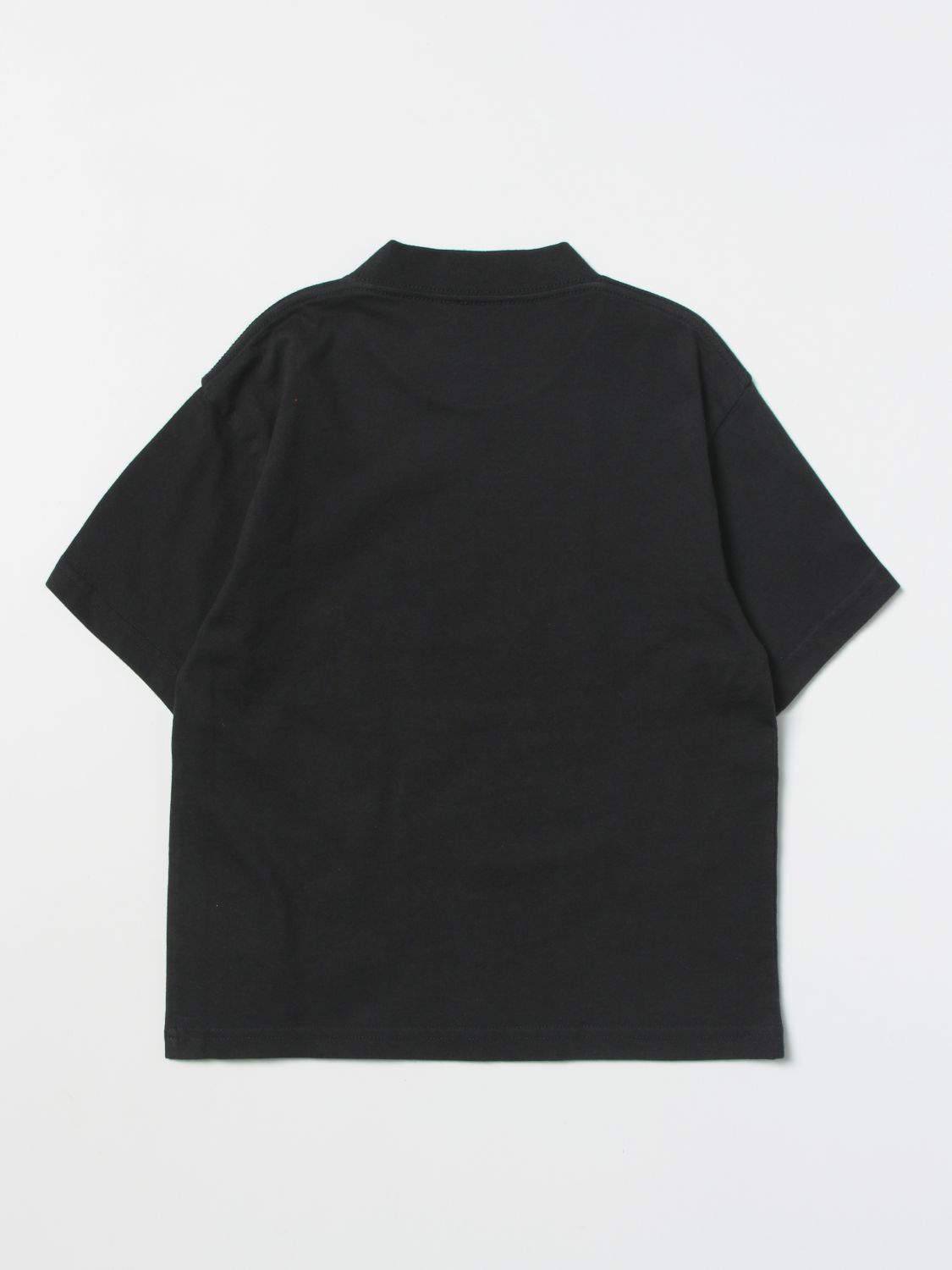 BALENCIAGA: cotton t-shirt with vintage metal logo - Black  Balenciaga t- shirt 681864-TMVE4-1055 online at