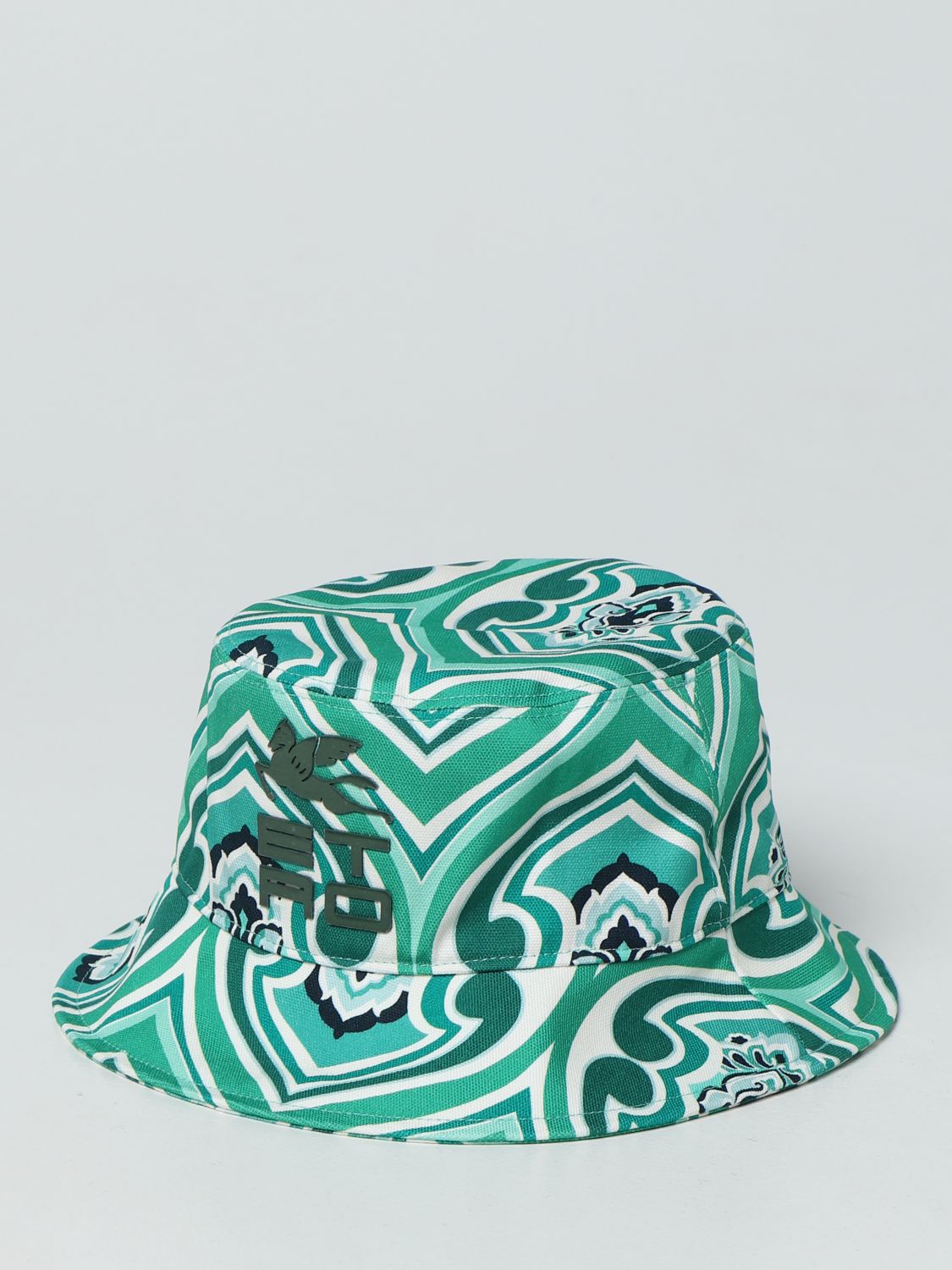Cappello Etro: Cappello da pescatore Etro in cotone verde 1