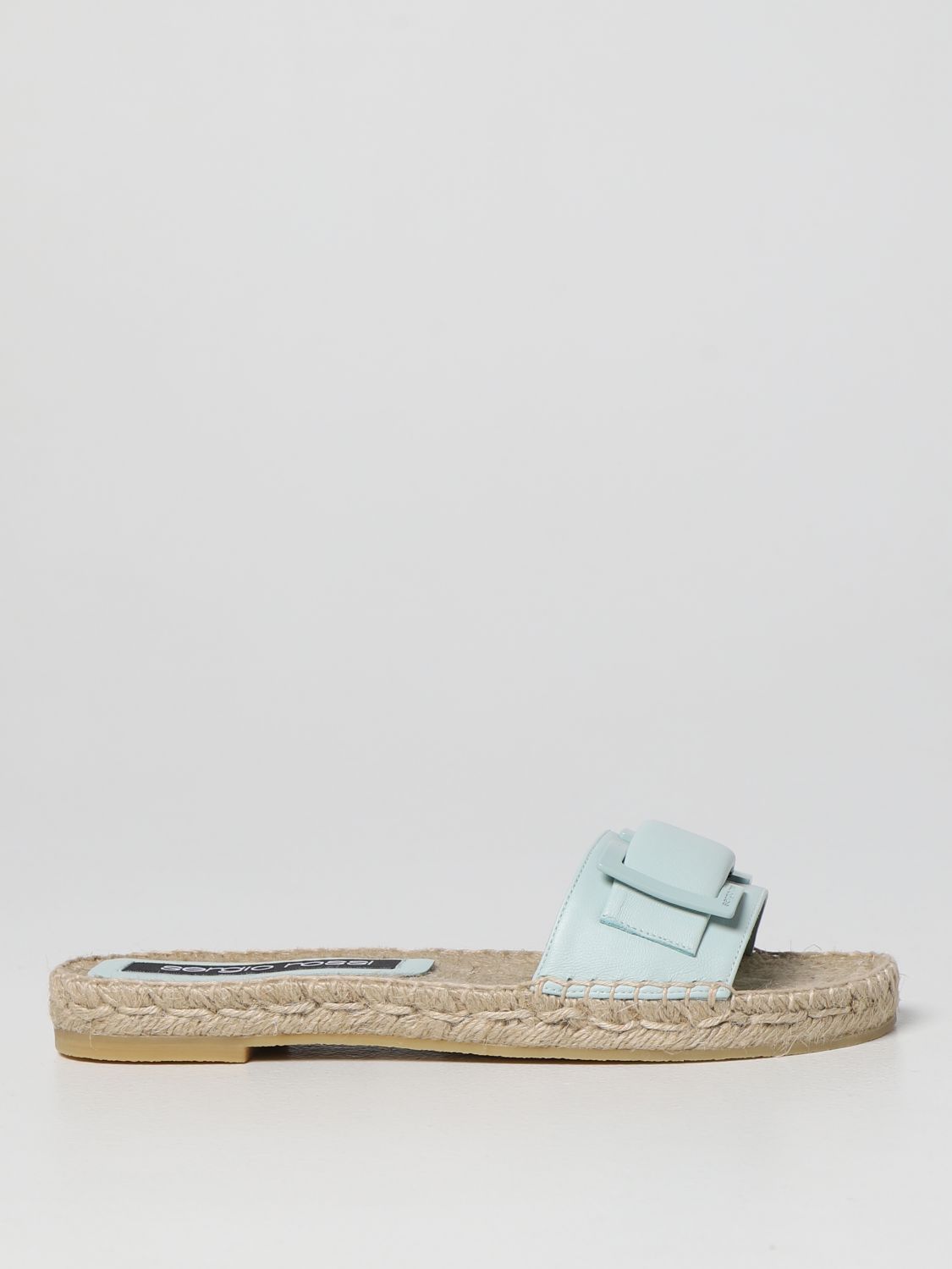 Flat sandals Sergio Rossi: Sergio Rossi smooth leather slides water 1