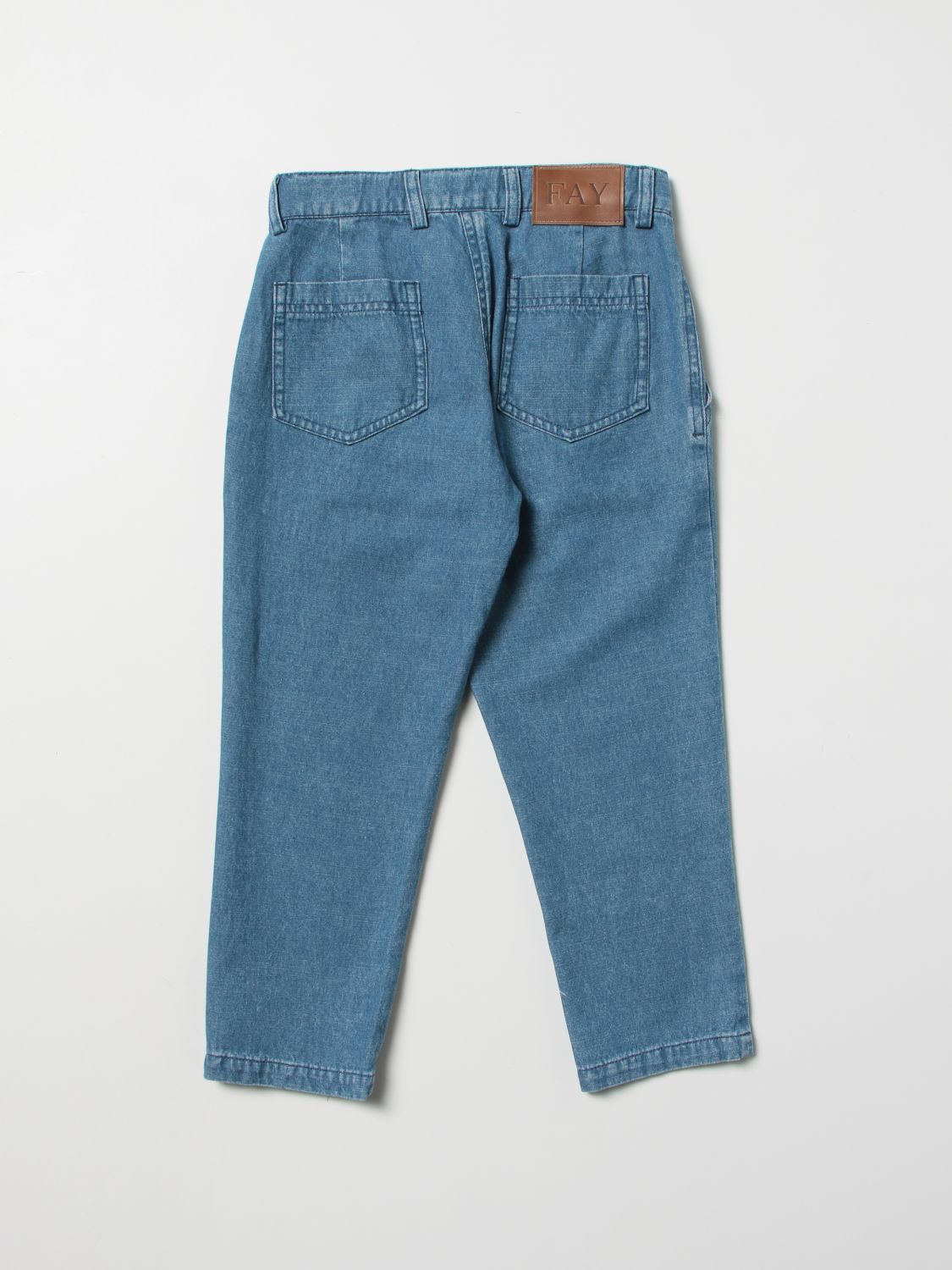Jeans Fay: Fay jeans for boy gnawed blue 2