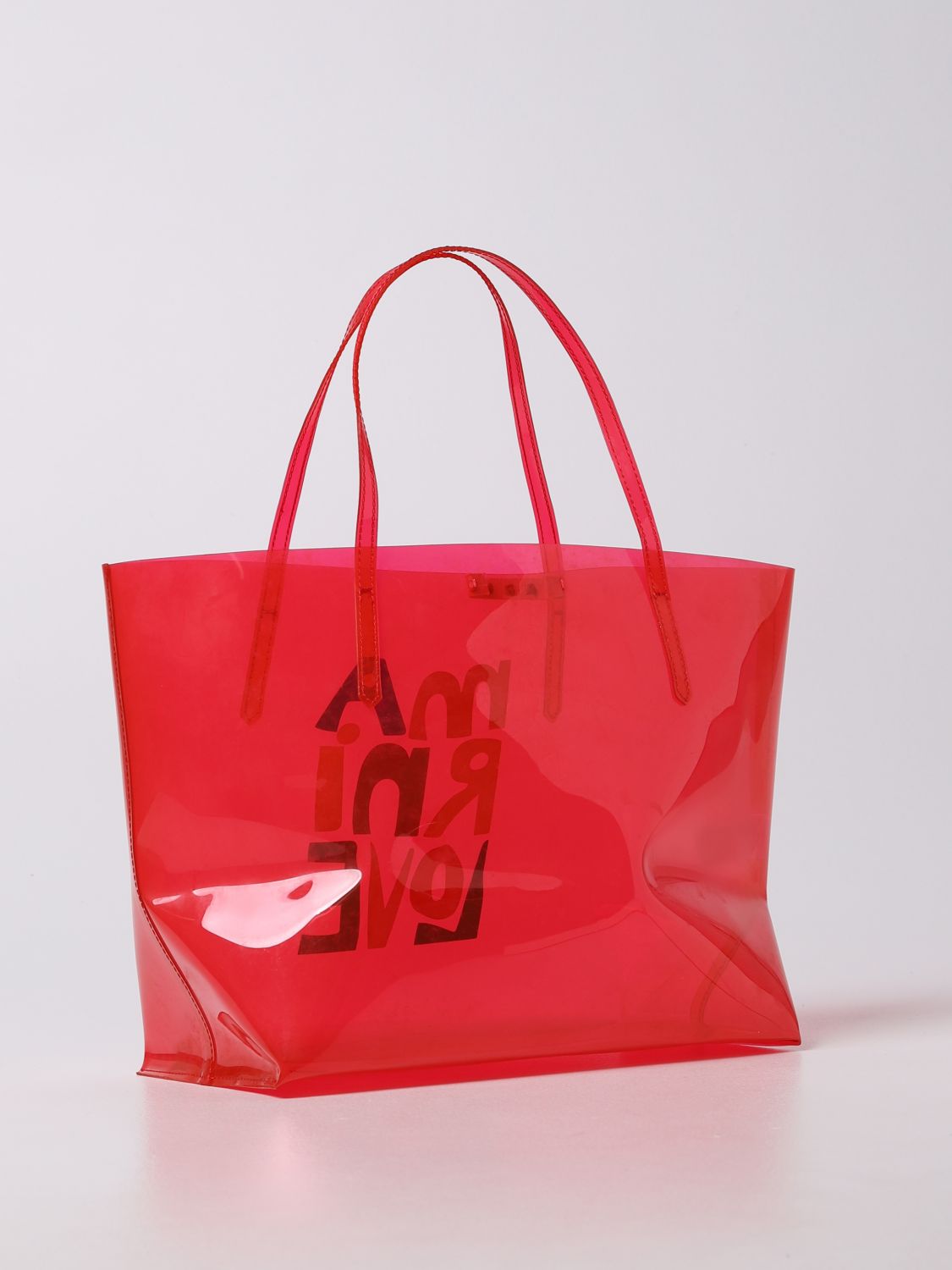 Patrizia Pepe Outlet: Medium Pvc Bag With Logo Red Patrizia Pepe Shoulder  Bag 2V8895 A3LD Online On