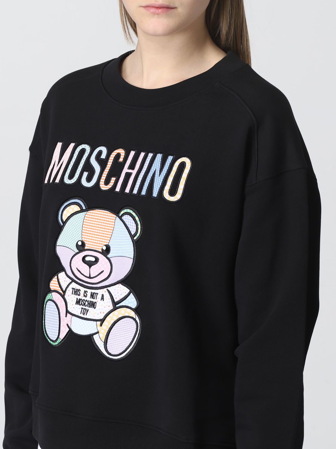 Felpa Moschino Couture: T-shirt Moschino Couture in cotone nero 3