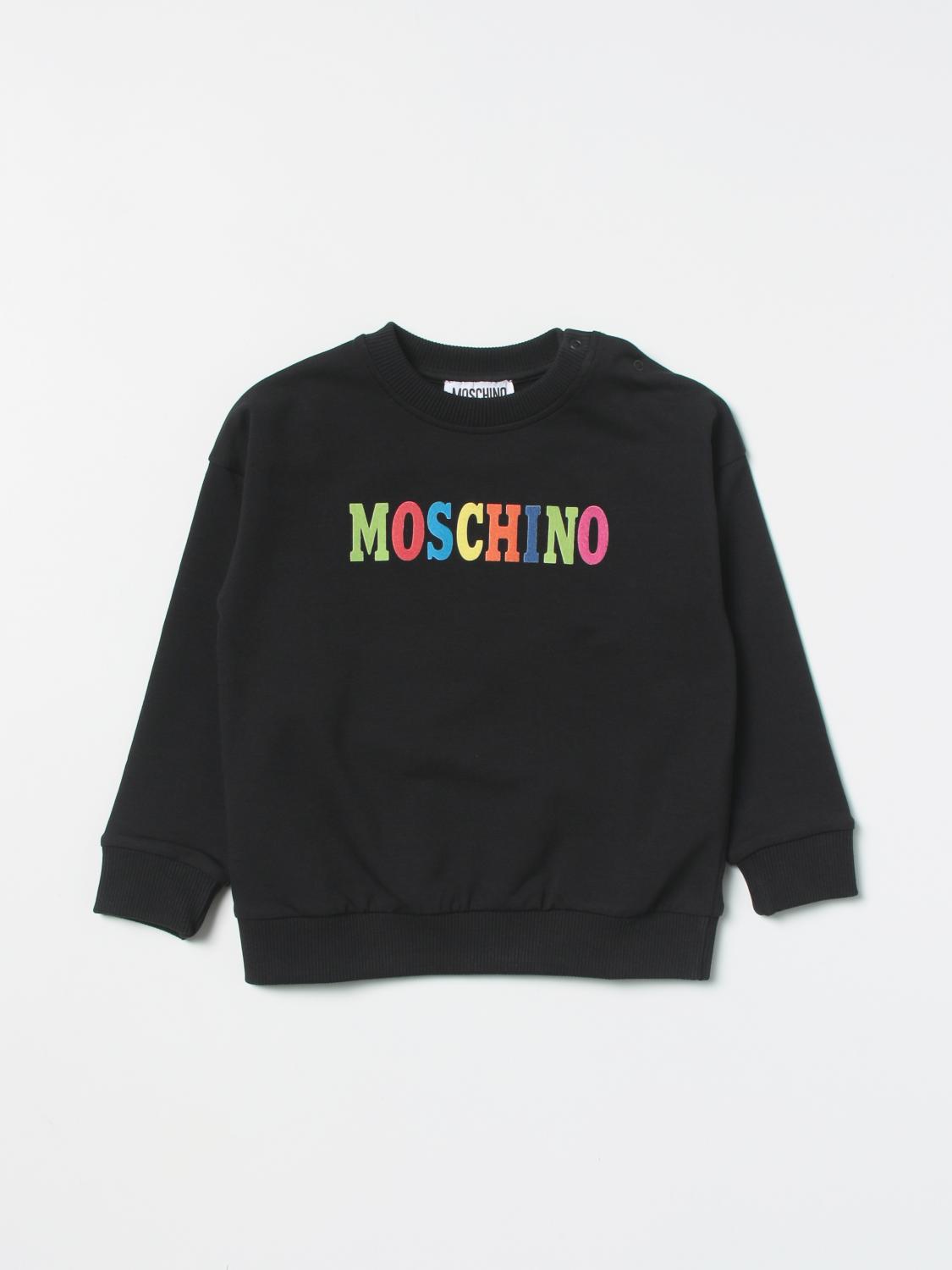 MOSCHINO BABY sweatshirt Black Moschino Baby sweater MPF03QLDA12 online on