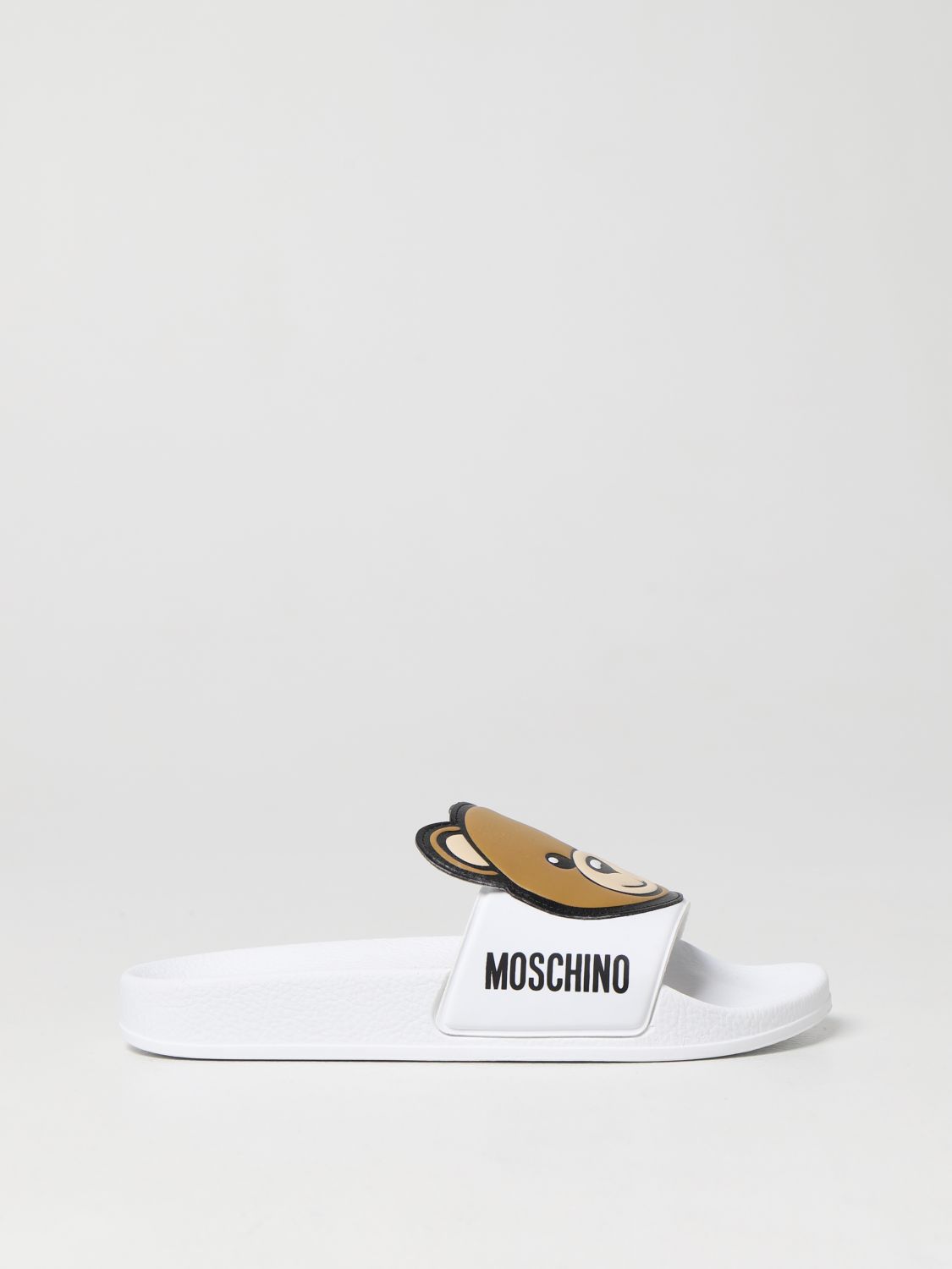 Moschino Kid Kids' Rubber Sandals In White