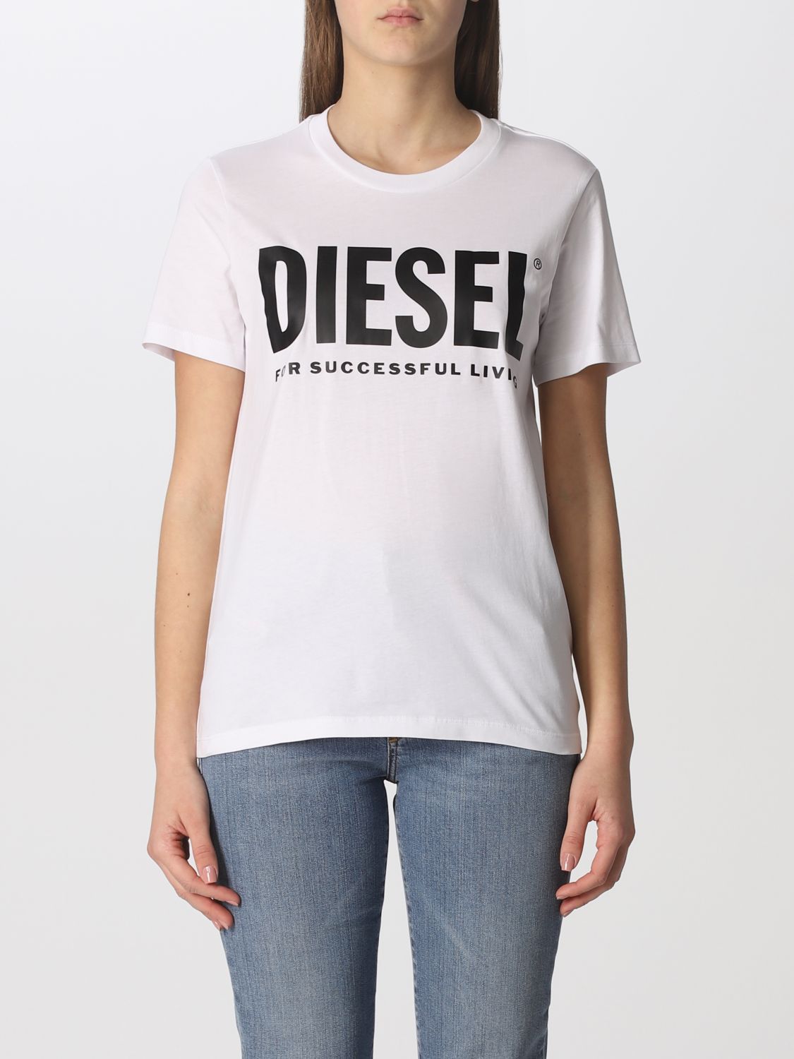 toxiciteit Toegepast Goed doen DIESEL: T-shirt women - White 2 | Diesel t-shirt A046850AAXJ online on  GIGLIO.COM