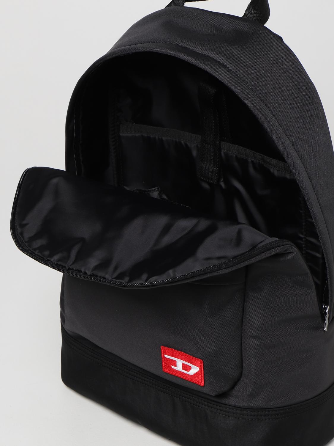 DIESEL: Zaino in misto nylon - Nero | Zaino Diesel Y08363P3889 GIGLIO.COM