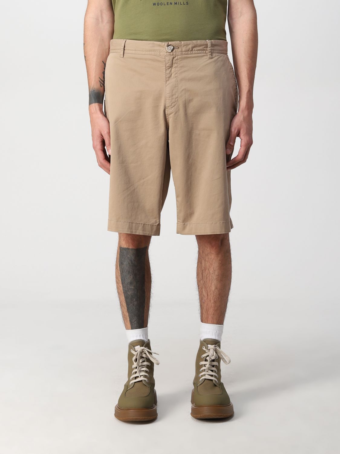 Pantalones cortos Woolrich: Pantalones cortos Woolrich para hombre beige 1