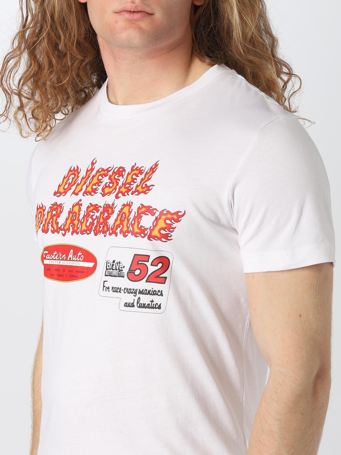 Diesel Tシャツ メンズ ホワイト Tシャツ Diesel A0384hayu Giglio Com