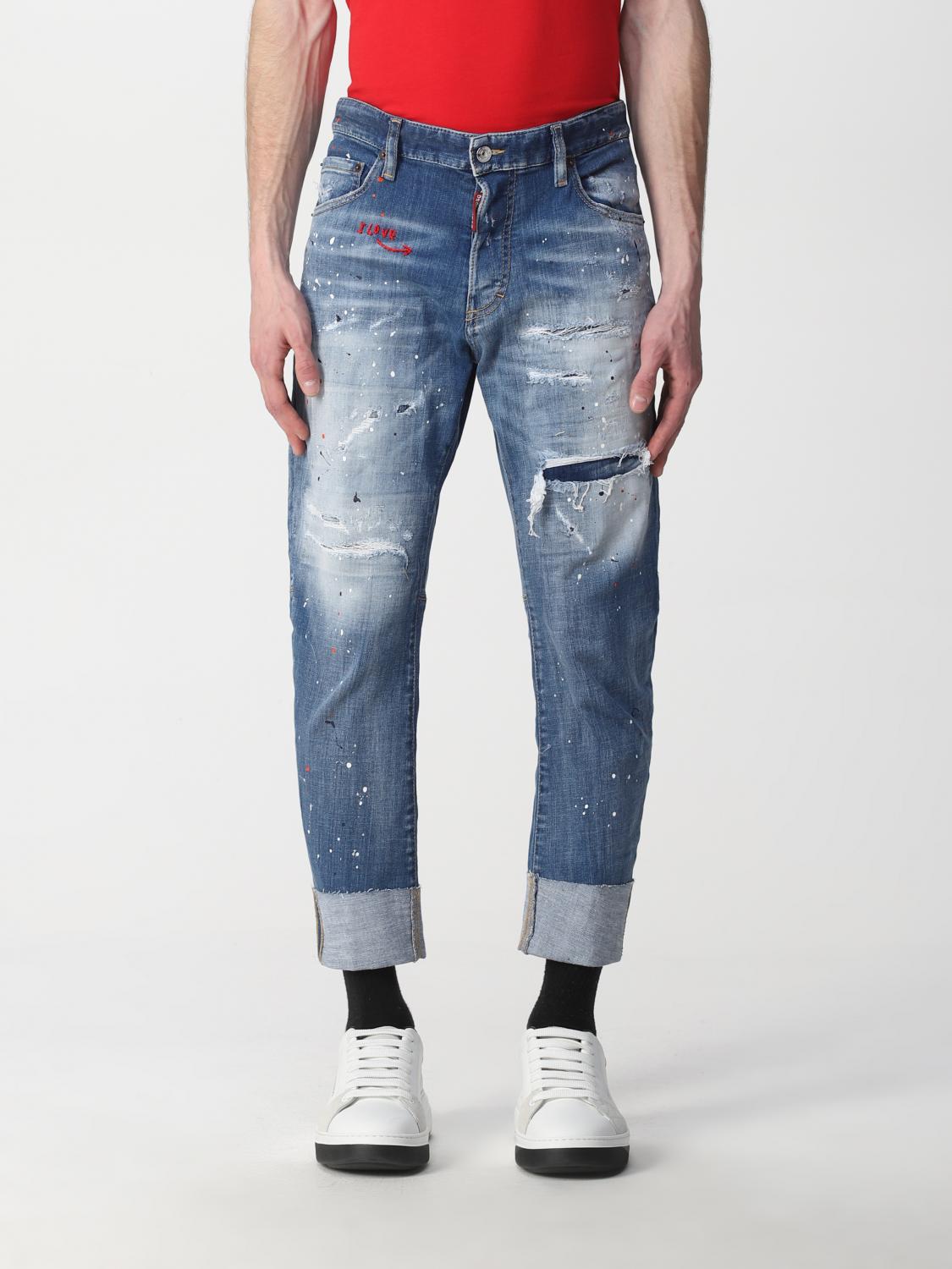 dsquared2 badge jeans