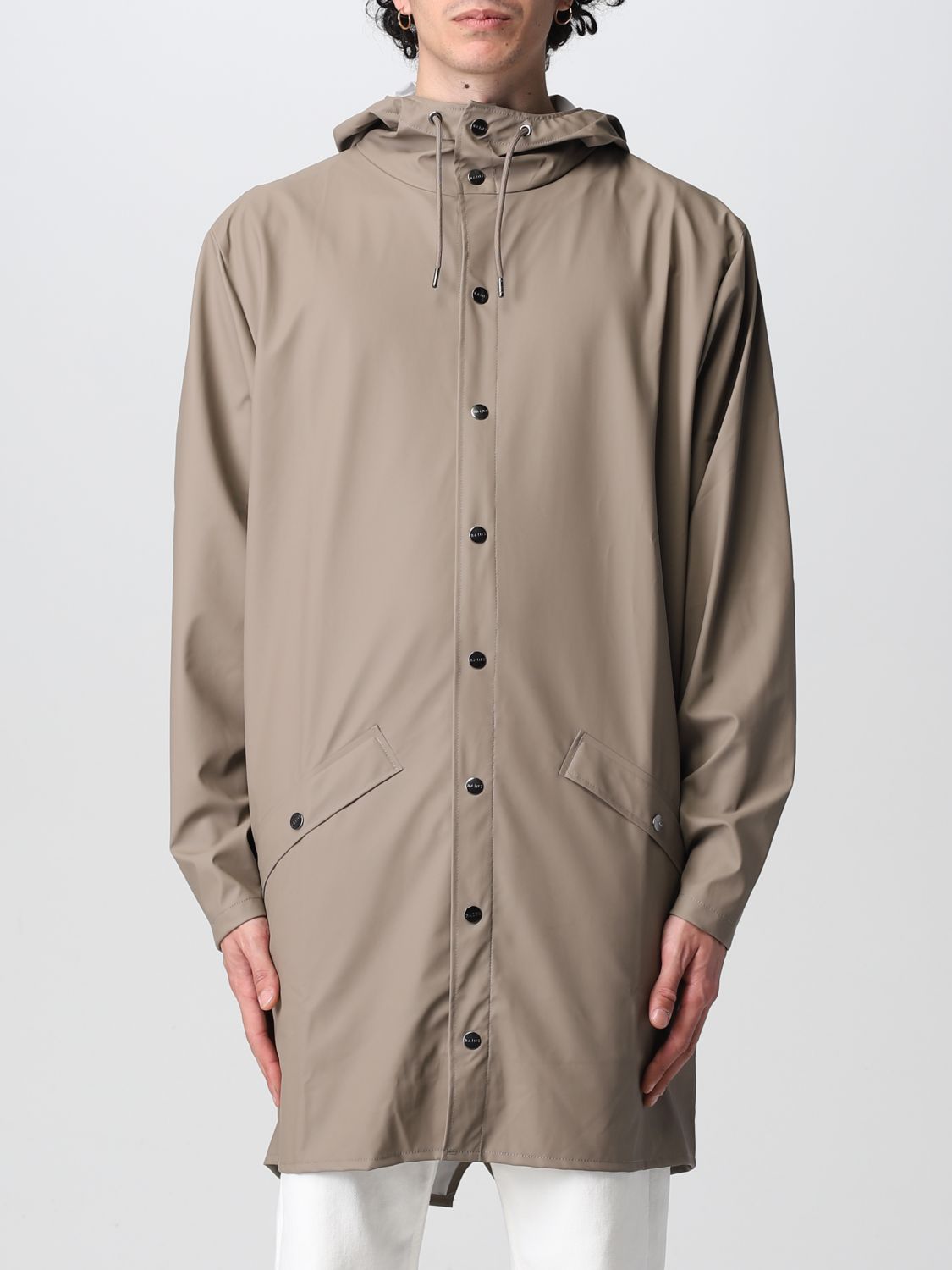 RAINS: jacket for man - Mouse Grey | Rains jacket 12020 online on ...