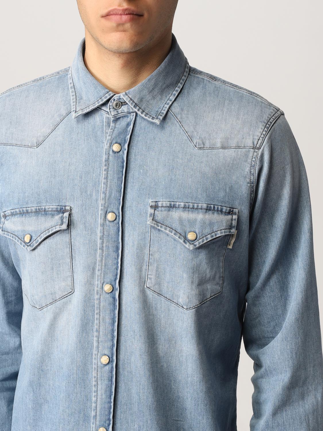 ROY ROGERS: Camicia uomo - Denim | Camicia Roy Rogers RRU401D3891637  GIGLIO.COM