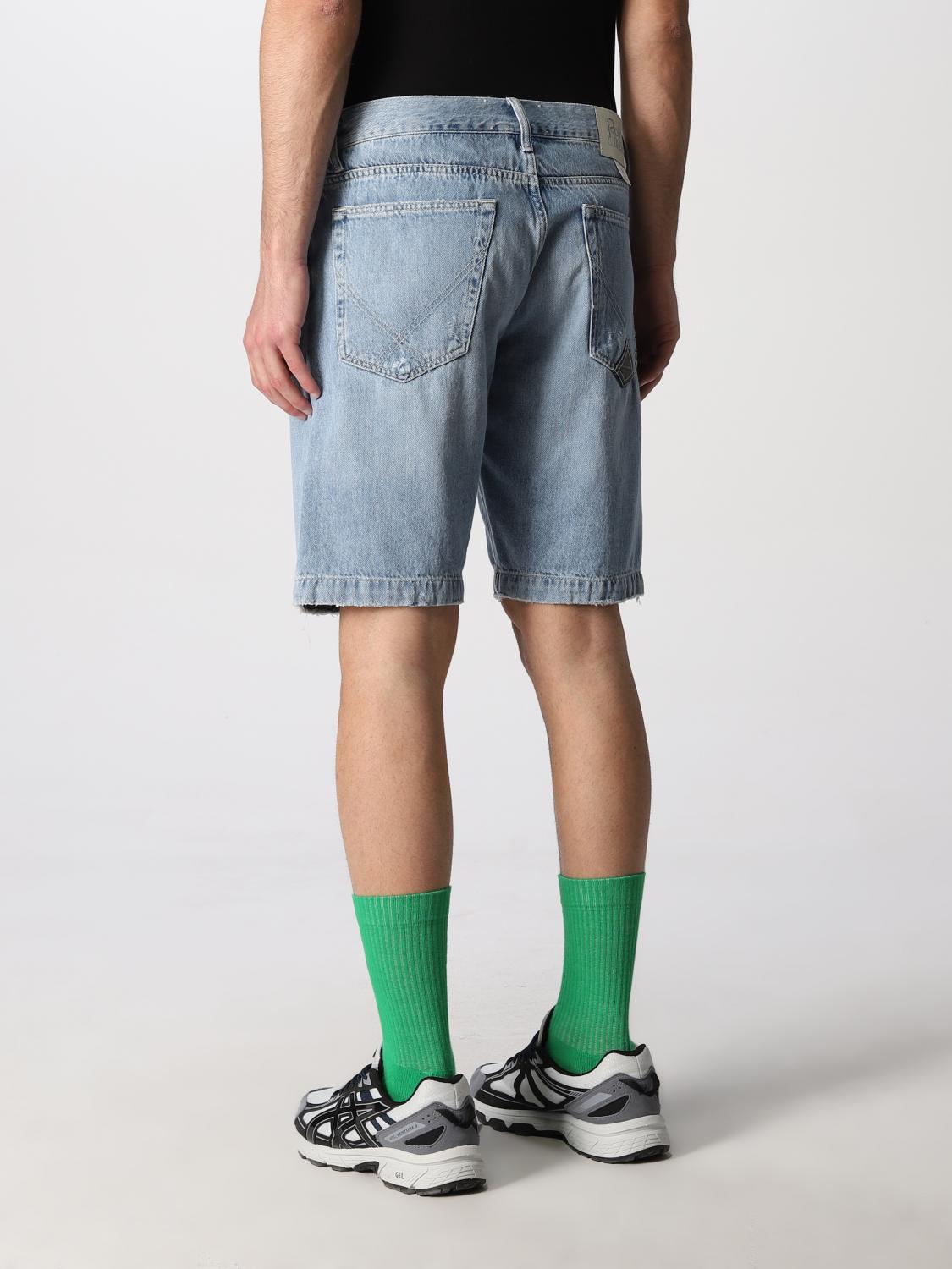 ROY ROGERS: Pantalones cortos hombre - Denim | Pantalones Cortos Roy Rogers  RRU085D380A107 GIGLIO.COM