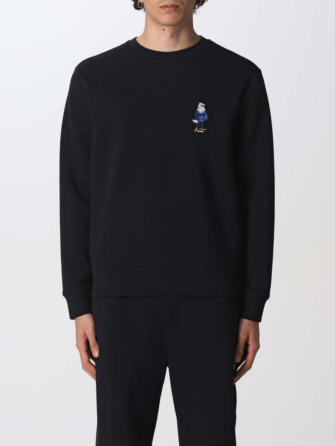 emporio armani patch eagle sweatshirt