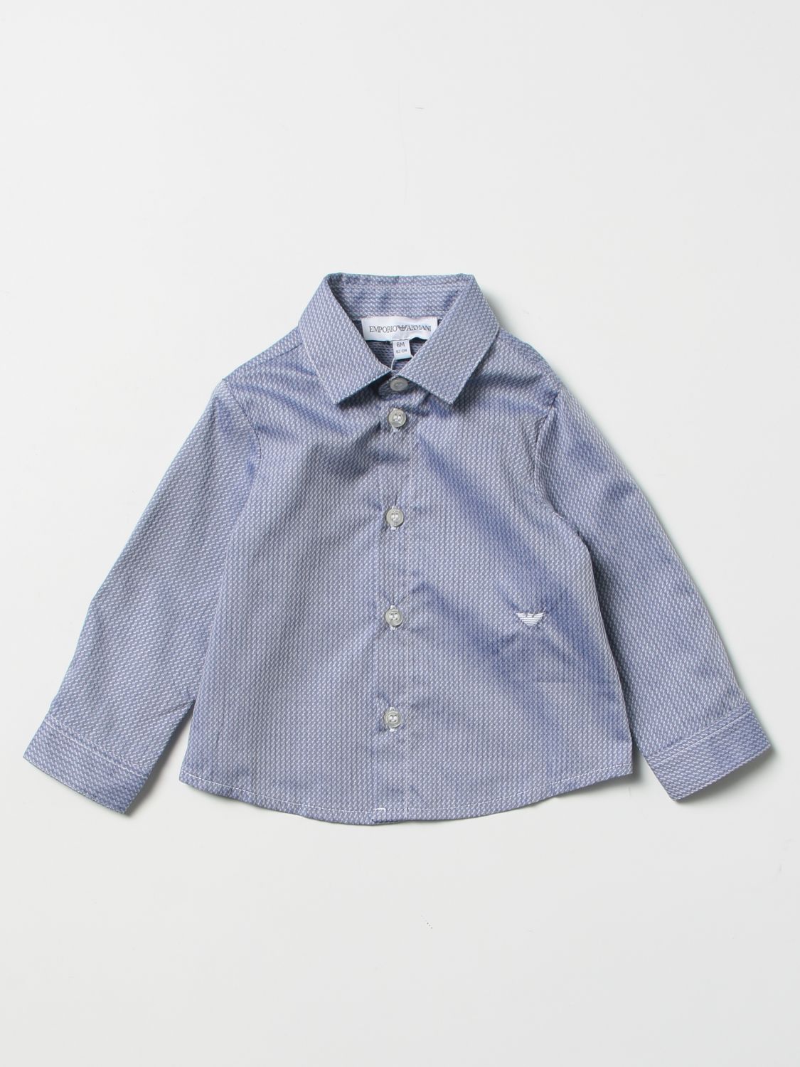 Shirt Emporio Armani: Emporio Armani shirt for baby gnawed blue 1