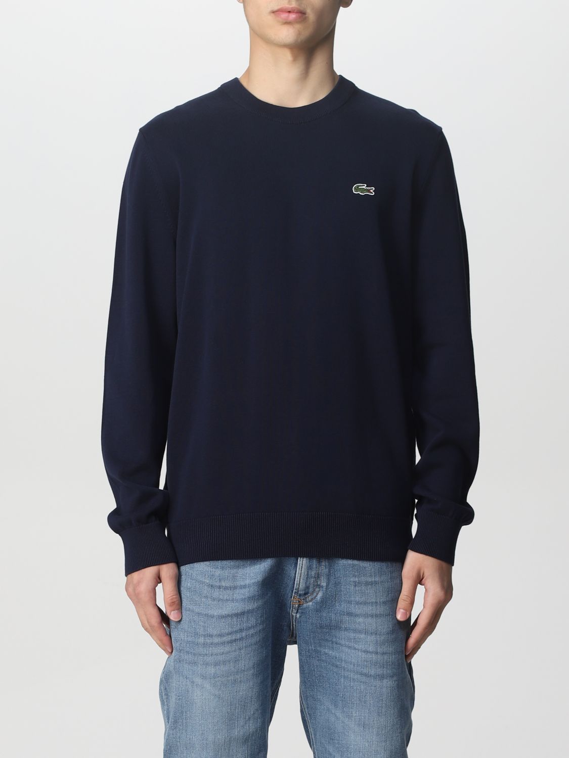 Lacoste Sweater Men Color Navy | ModeSens