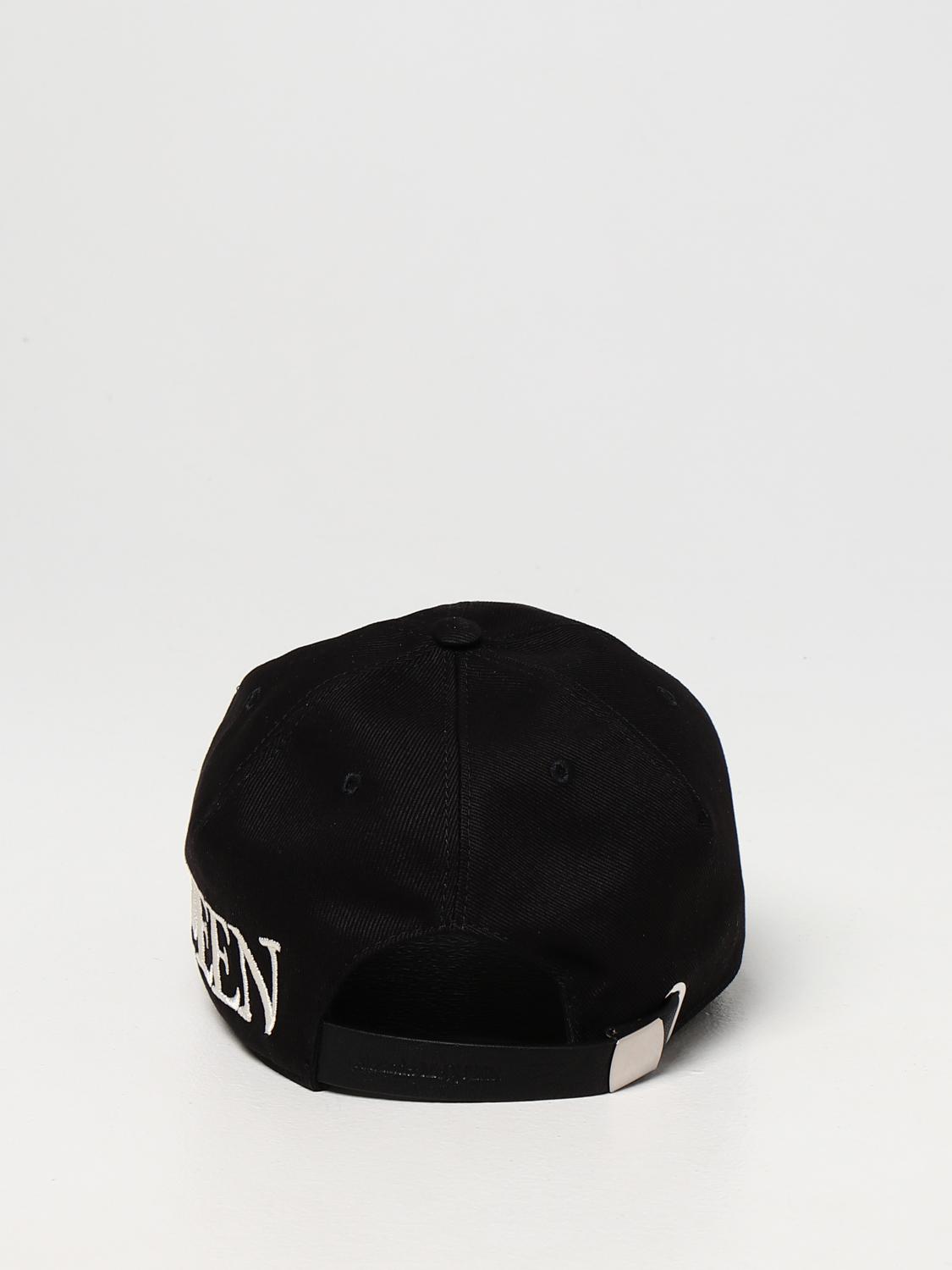 ALEXANDER MCQUEEN: Cappello da baseball con logo - Nero | Cappello  Alexander Mcqueen 6328964105Q GIGLIO.COM