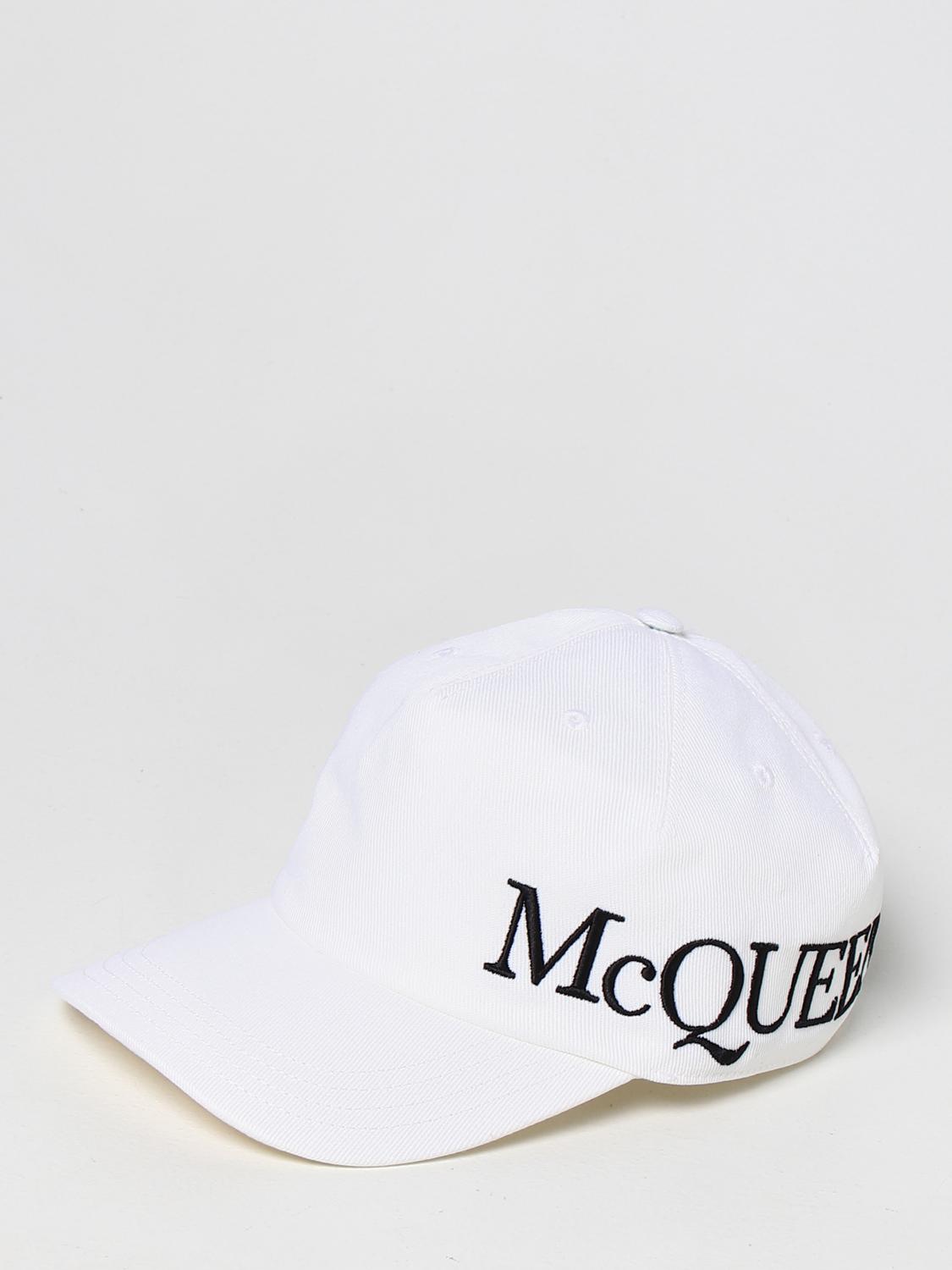 ALEXANDER MCQUEEN: Cappello da baseball con logo - Avorio | Cappello  Alexander Mcqueen 6328964105Q GIGLIO.COM