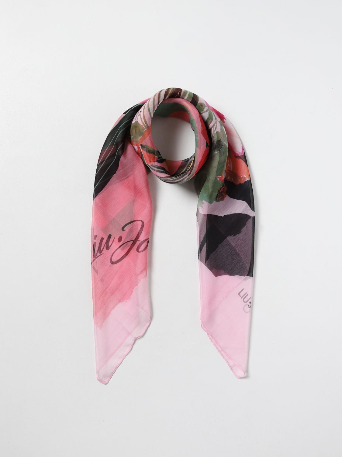 Pink Monogram Silk Scarf – Marlow London Limited
