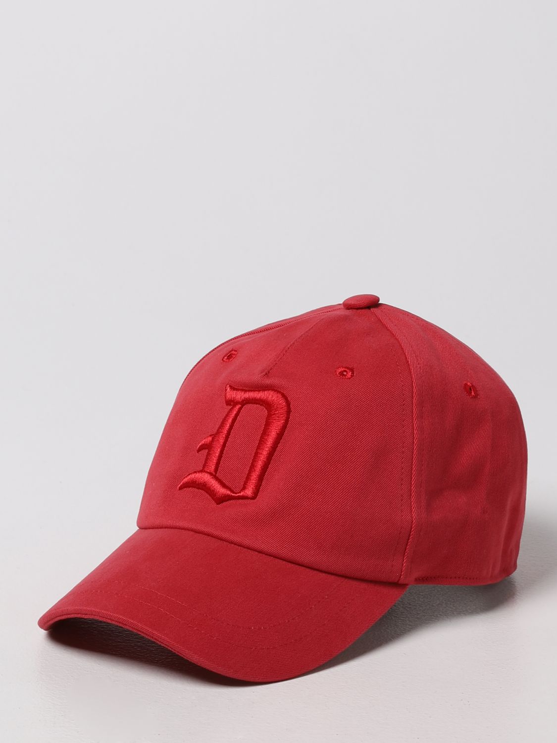 Dondup Baseball Cap With Logo In Red