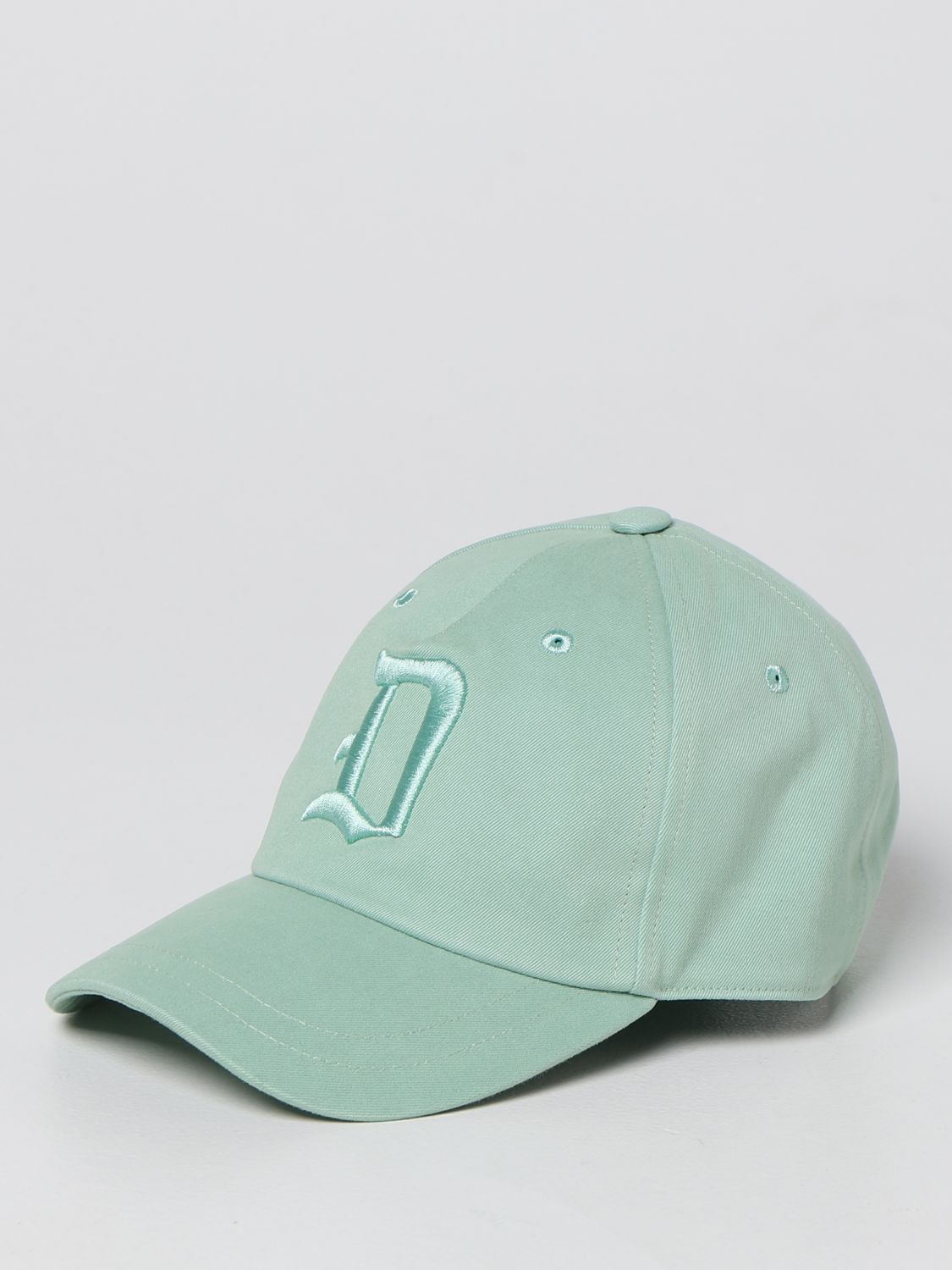 Dondup Baseball Cap With Logo In Forest Green