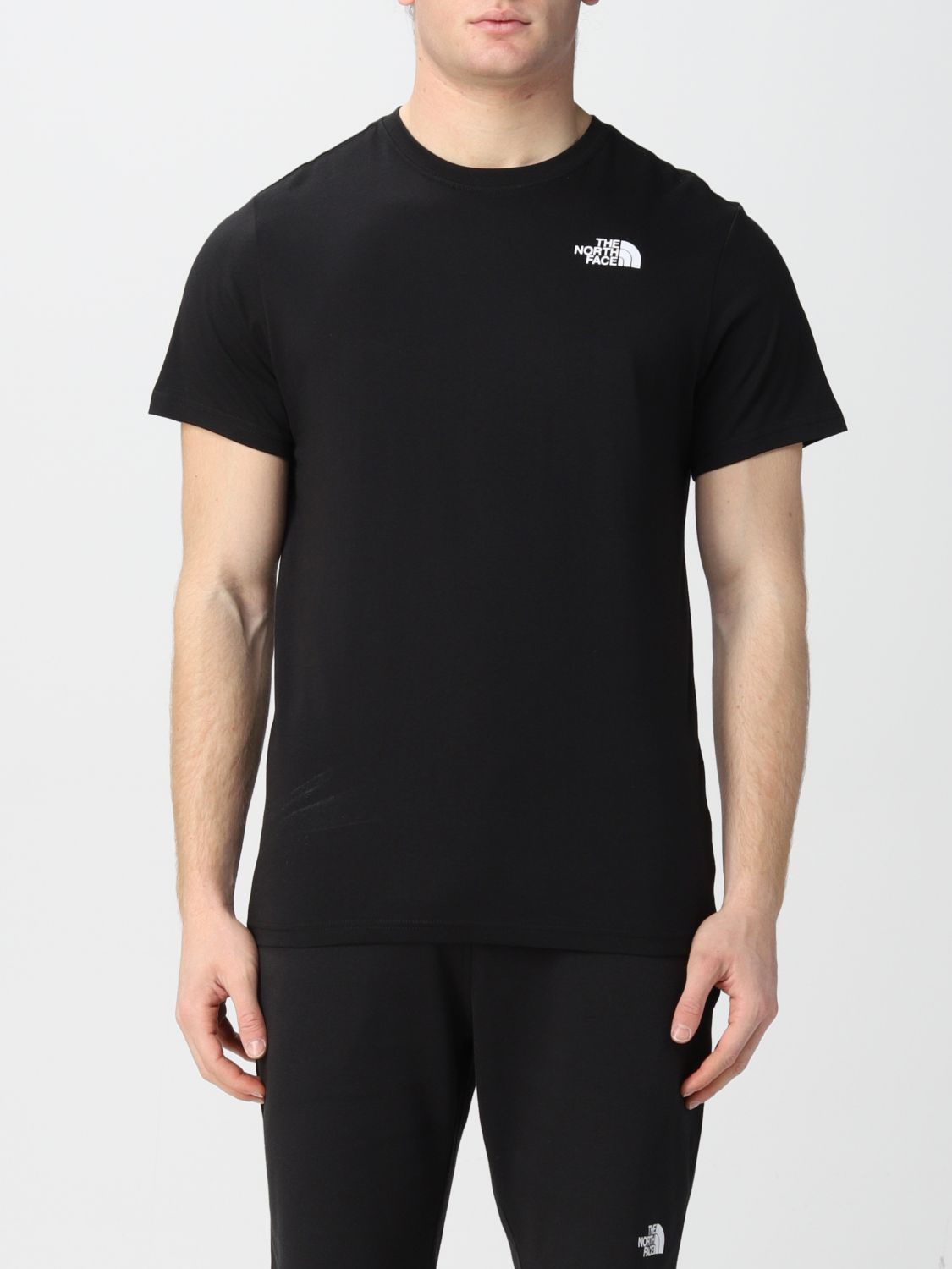 THE NORTH FACE: cotton t-shirt with logo - Black | The North Face t ...