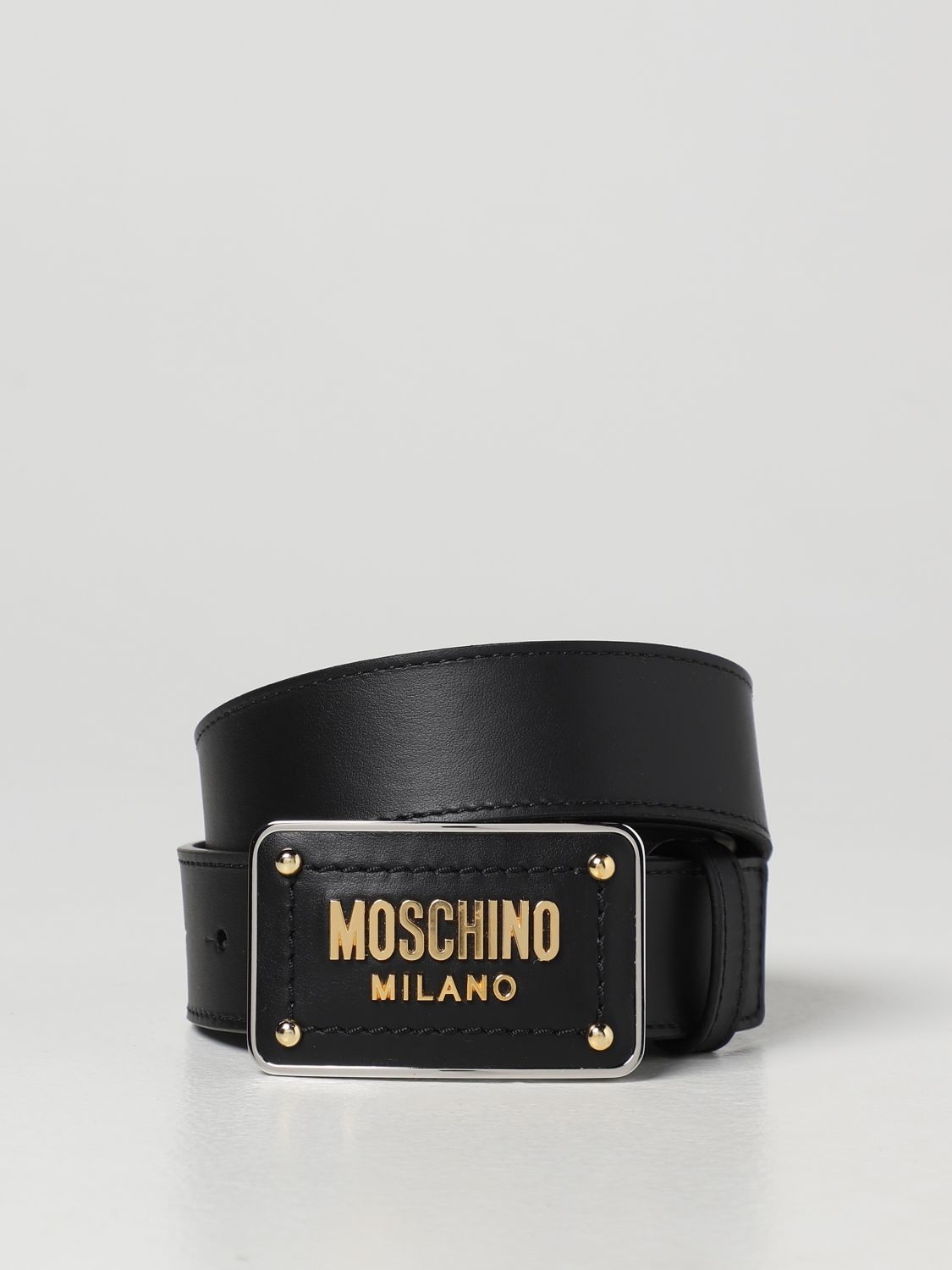 Ремень Moschino Couture: Ремень Мужское Moschino Couture черный 1