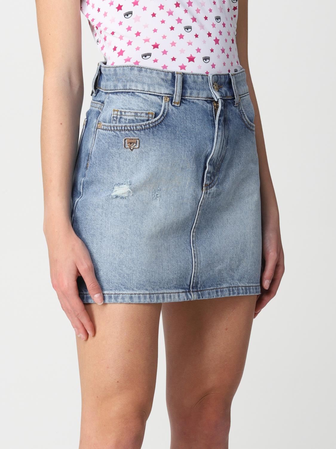 Gonna in denim Giglio.com Donna Abbigliamento Gonne Gonne denim 