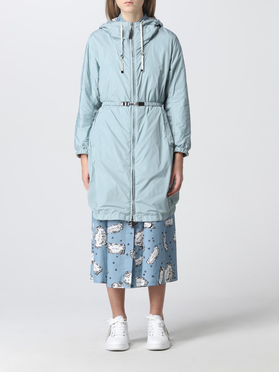 MAX MARA reversible jacket with zipper Gnawed Blue Max Mara jacket