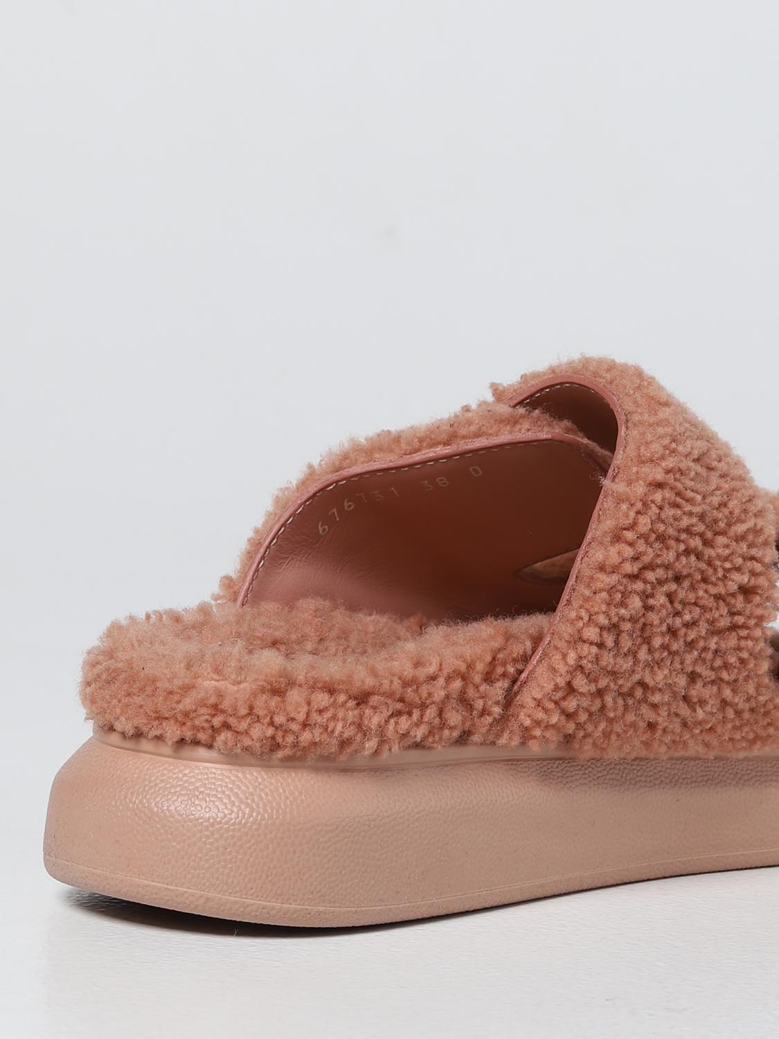 ALEXANDER MCQUEEN: Zapatos planos mujer | Sandalias Planas Alexander Mcqueen  Mujer Rosa | Sandalias Planas Alexander Mcqueen 676731WLEK3 GIGLIO.COM