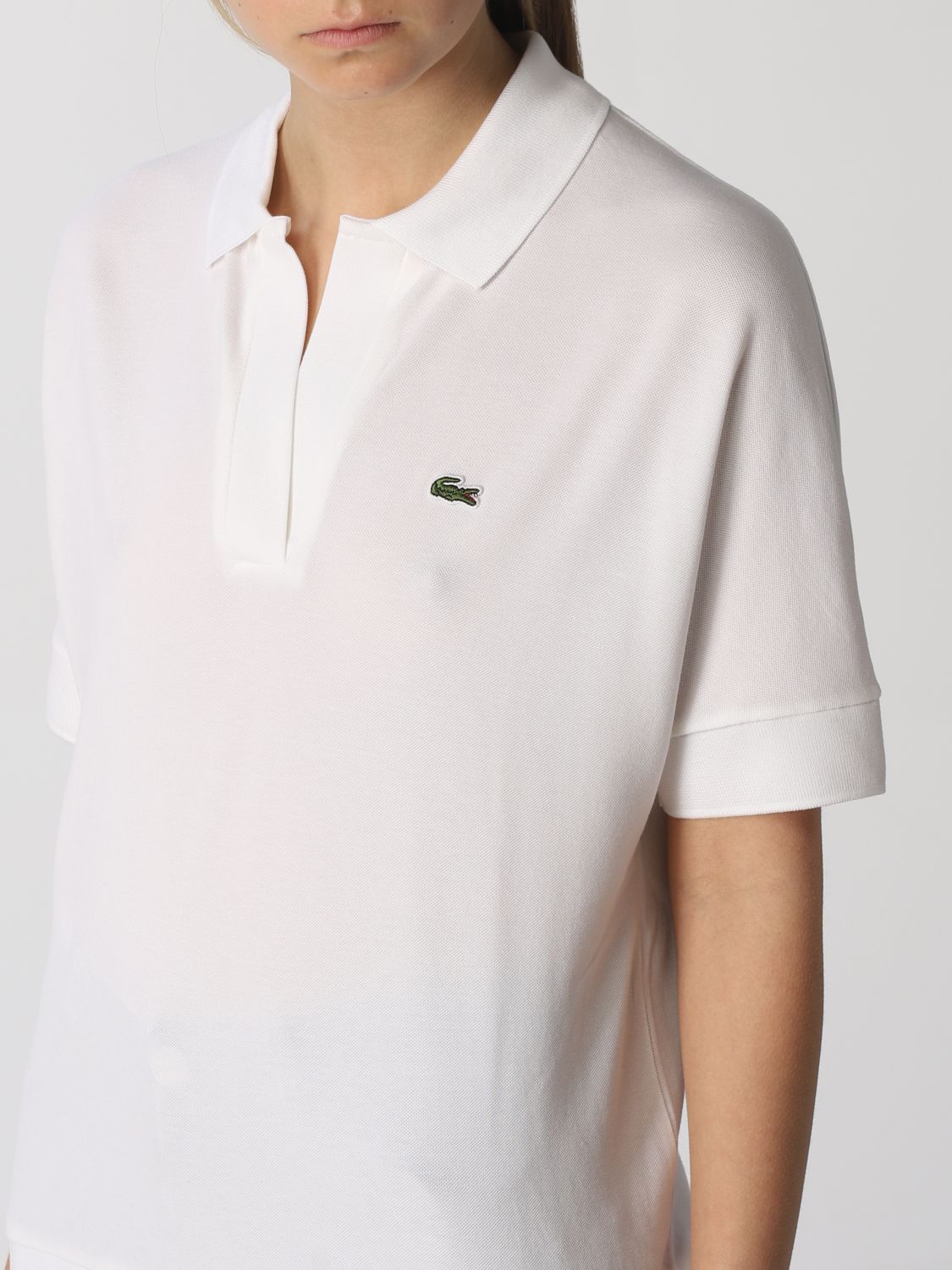 LACOSTE: ポロシャツ レディース - ホワイト | ポロシャツ Lacoste PF0504 GIGLIO.COM