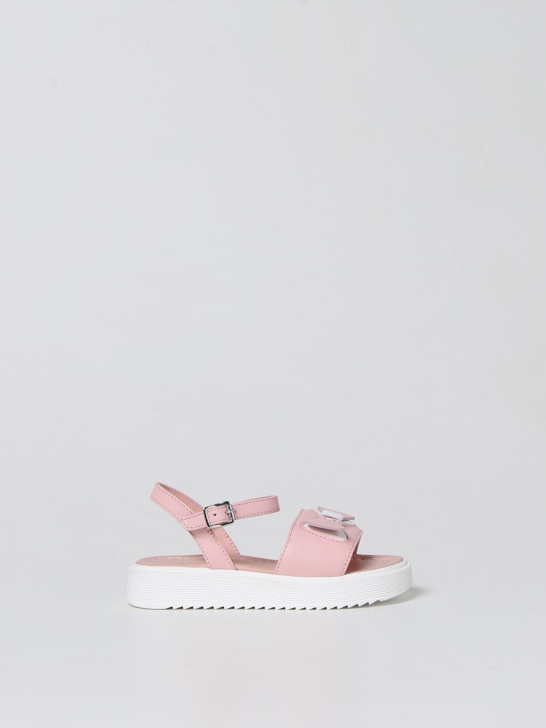 Montelpare Tradition Kids' Leather Sandals In Pink | ModeSens