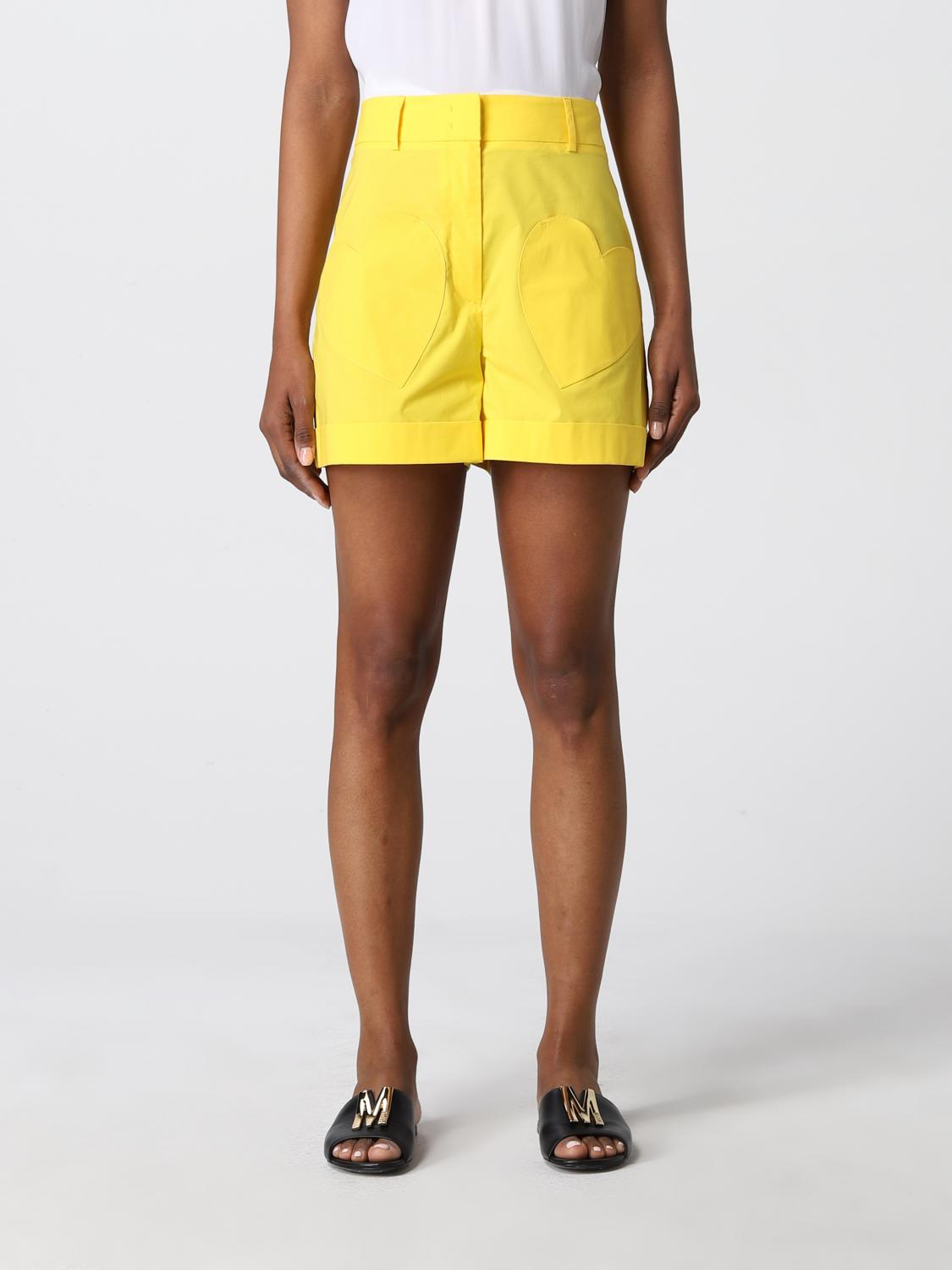 Mujer Pantalones Cortos De Punto Amarillo | Shorts PARFOIS — Watprotech
