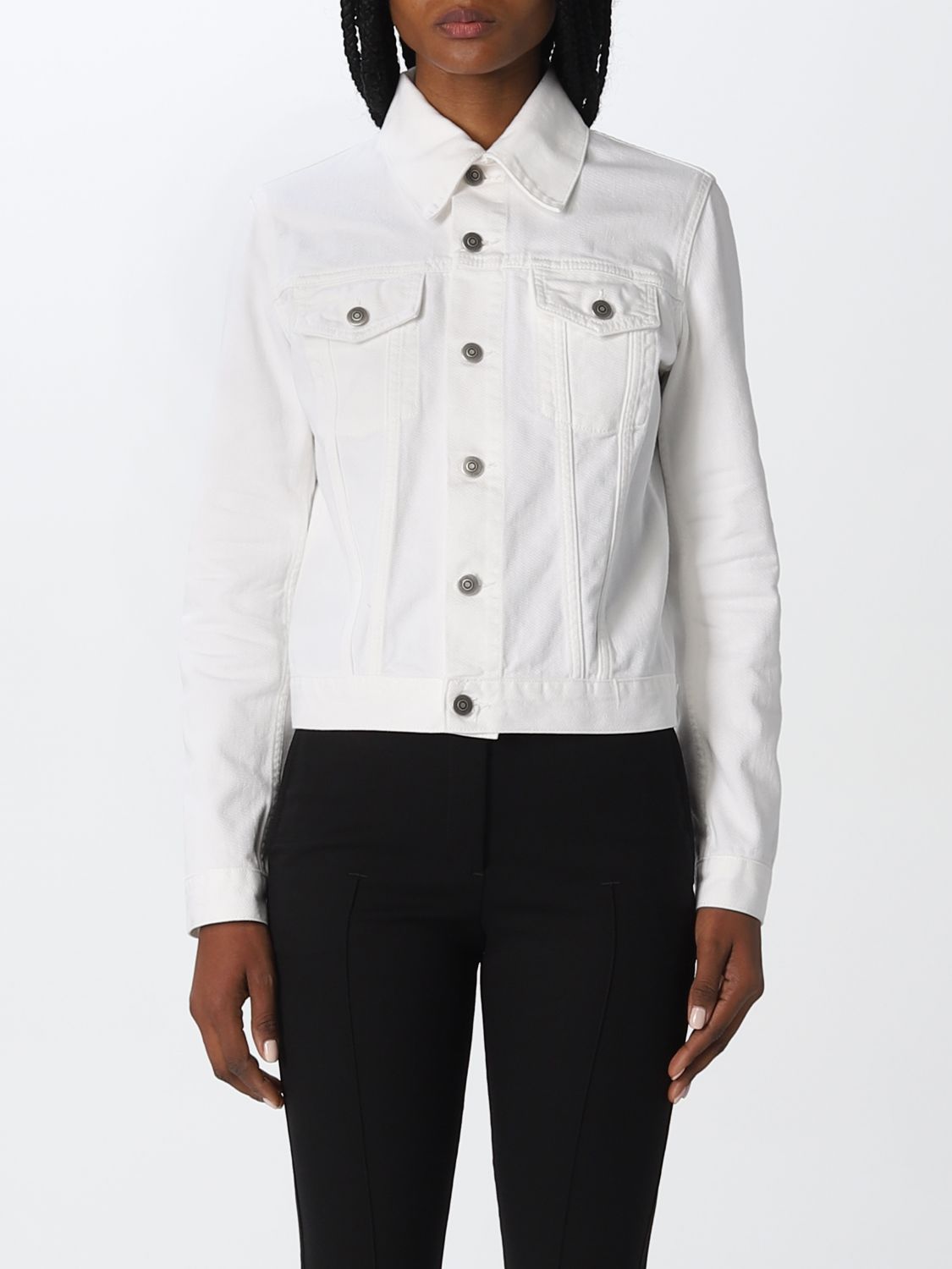 Maison Margiela Cotton Jacket In White | ModeSens