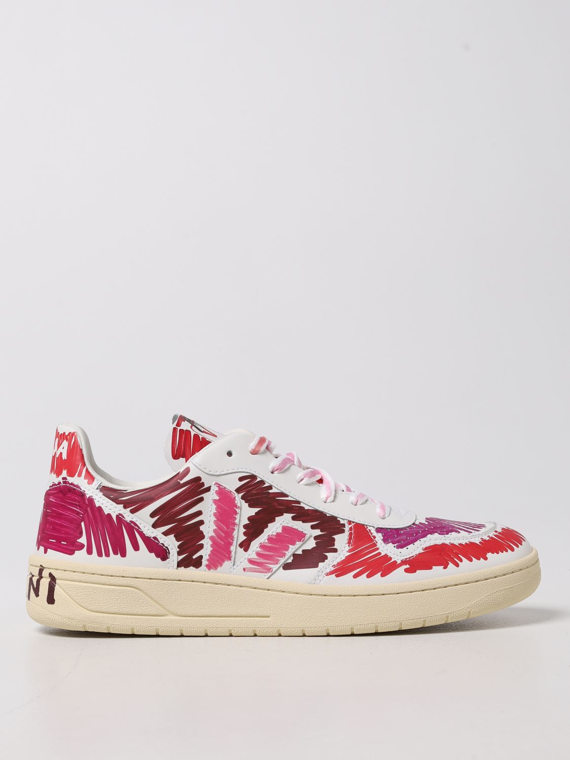 MARNI: V-15 Veja synthetic leather sneakers - Multicolor | Marni