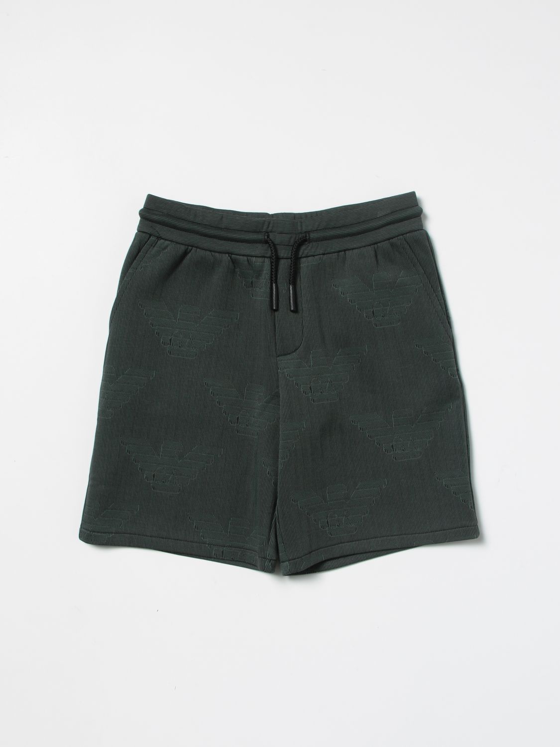 green armani shorts