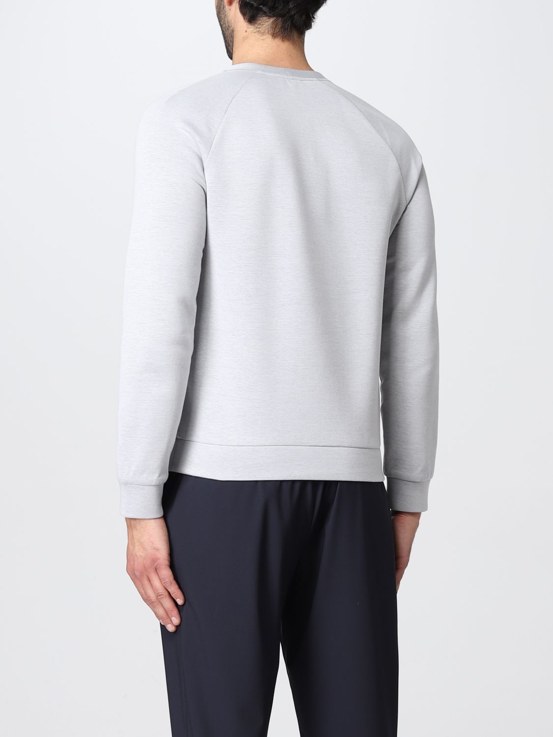 Sweatshirt Giorgio Armani: Giorgio Armani cotton blend sweatshirt with logo grey 3