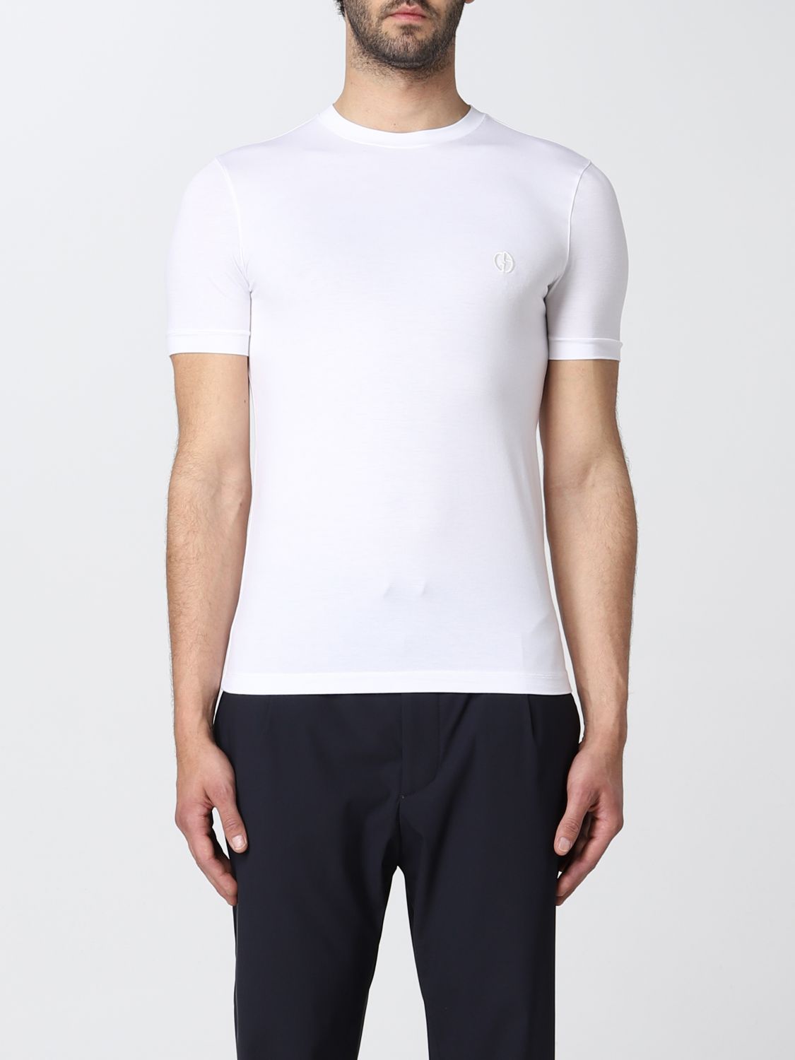 T-shirt Giorgio Armani: T-shirt basic Giorgio Armani bianco 1