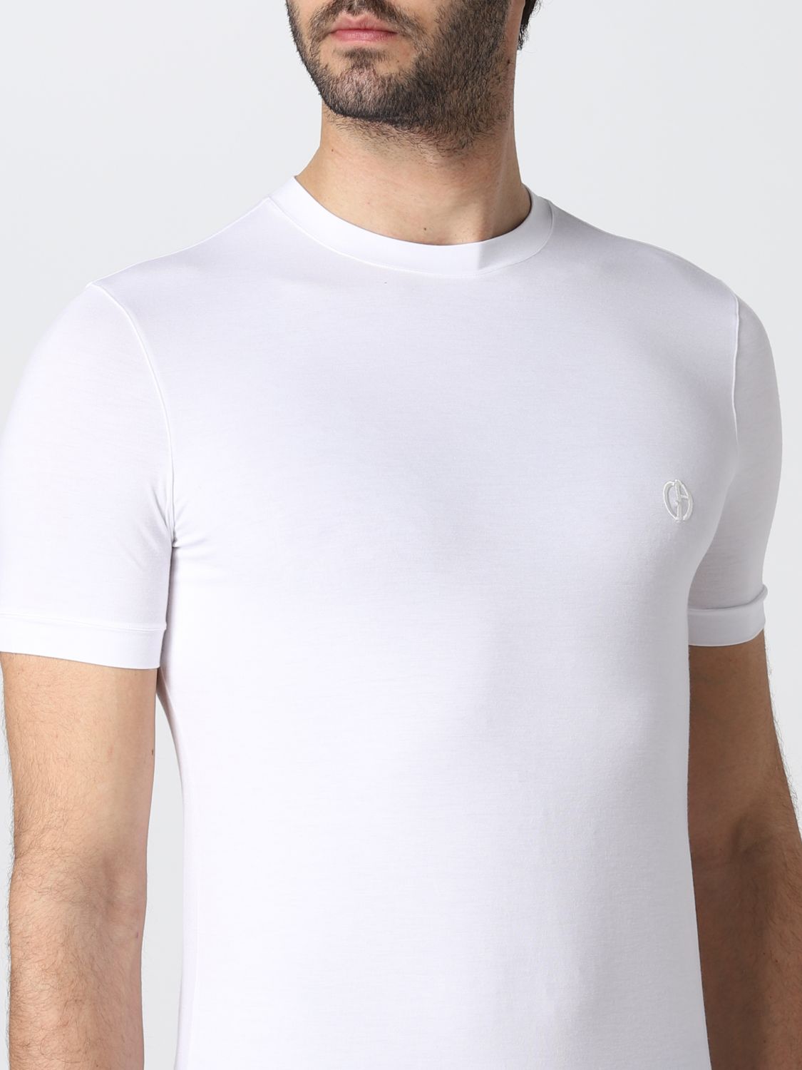 T-shirt Giorgio Armani: T-shirt basic Giorgio Armani bianco 5