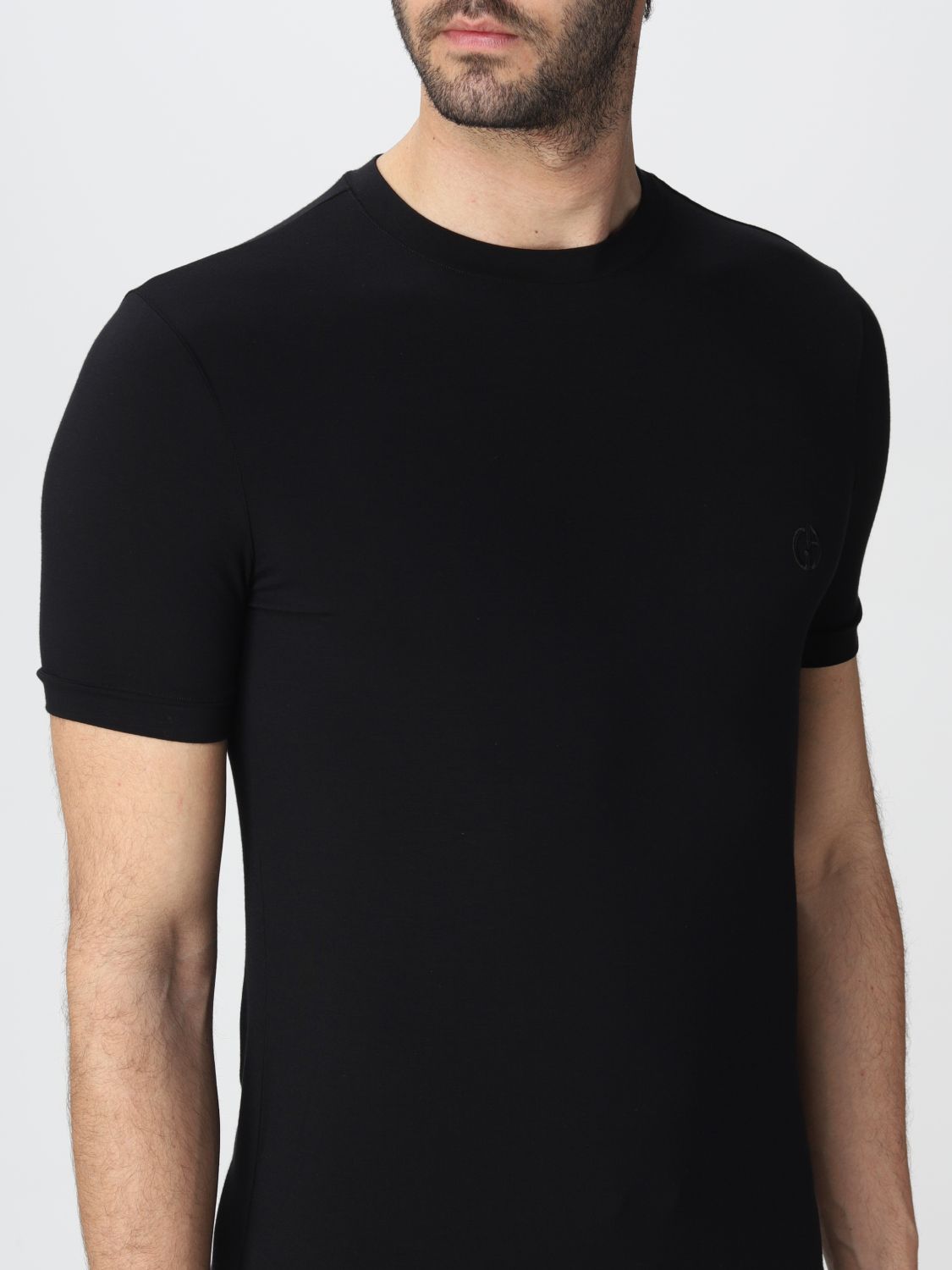 T恤 Giorgio Armani: T恤 男士 Giorgio Armani 黑色 5