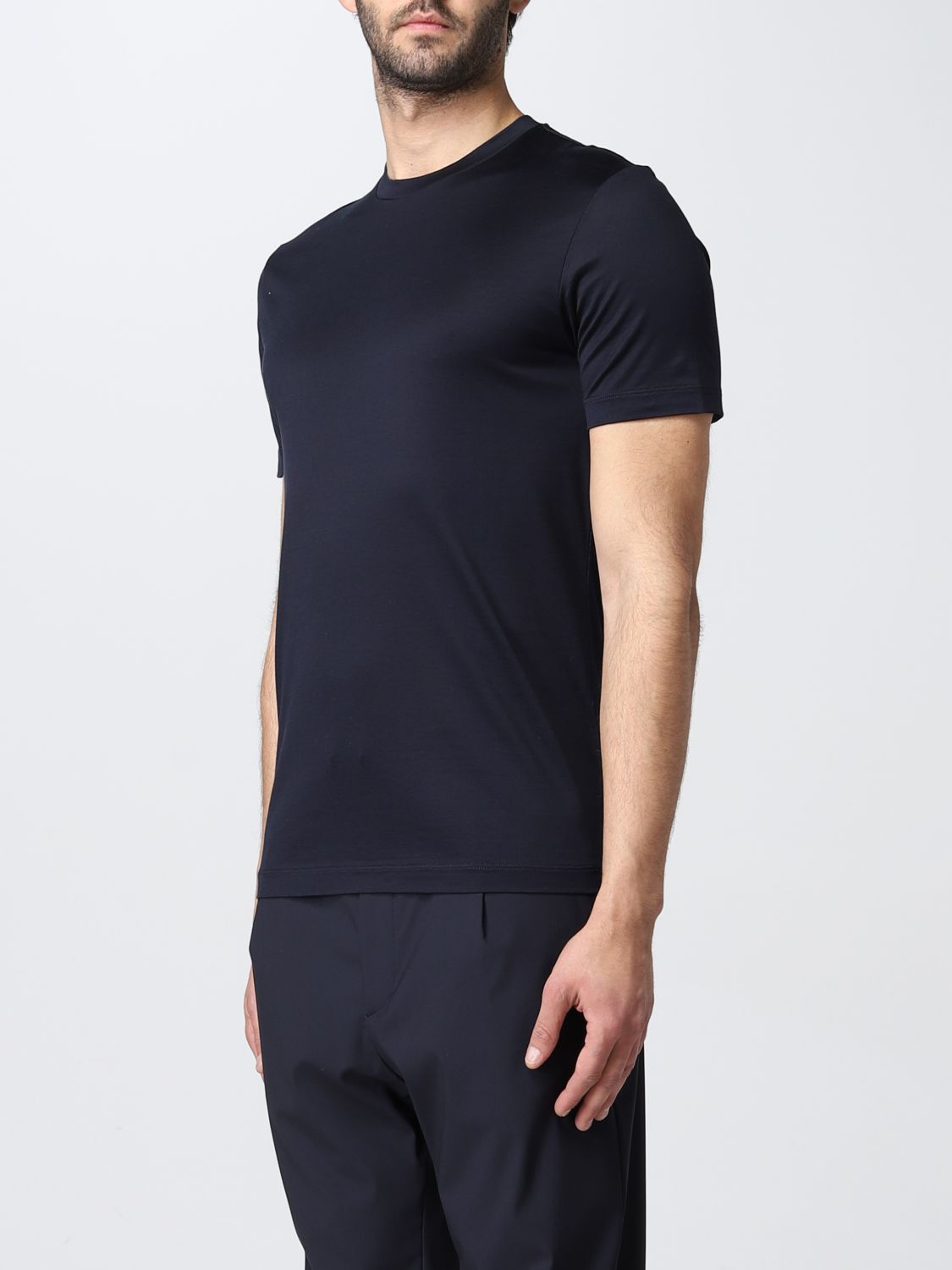 Camiseta Giorgio Armani: Camiseta hombre Giorgio Armani azul oscuro 4
