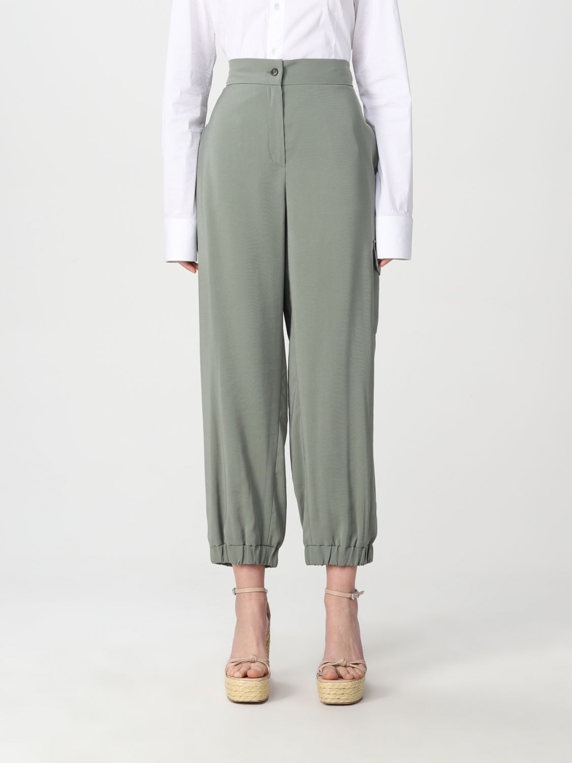 FAY: pants for woman - Green | Fay pants NTW81444700UBV online on ...