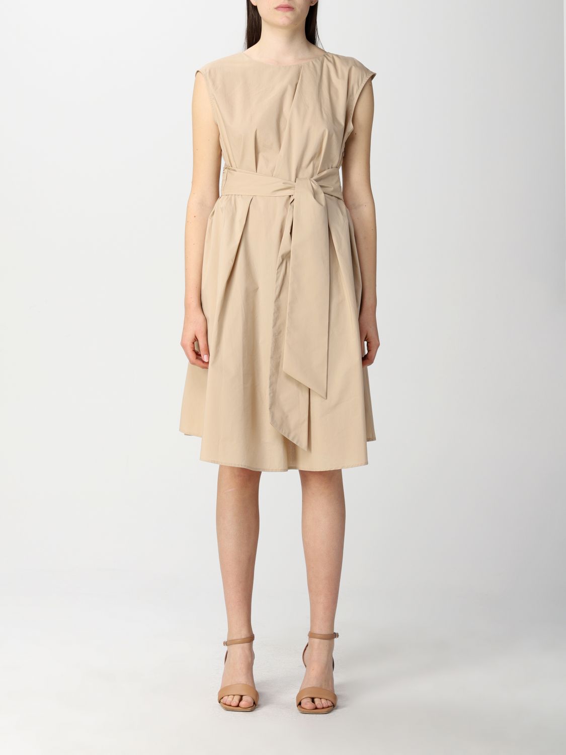 WOOLRICH: dress for woman - Beige | Woolrich CFWWDR0100FRUT3027 on GIGLIO.COM