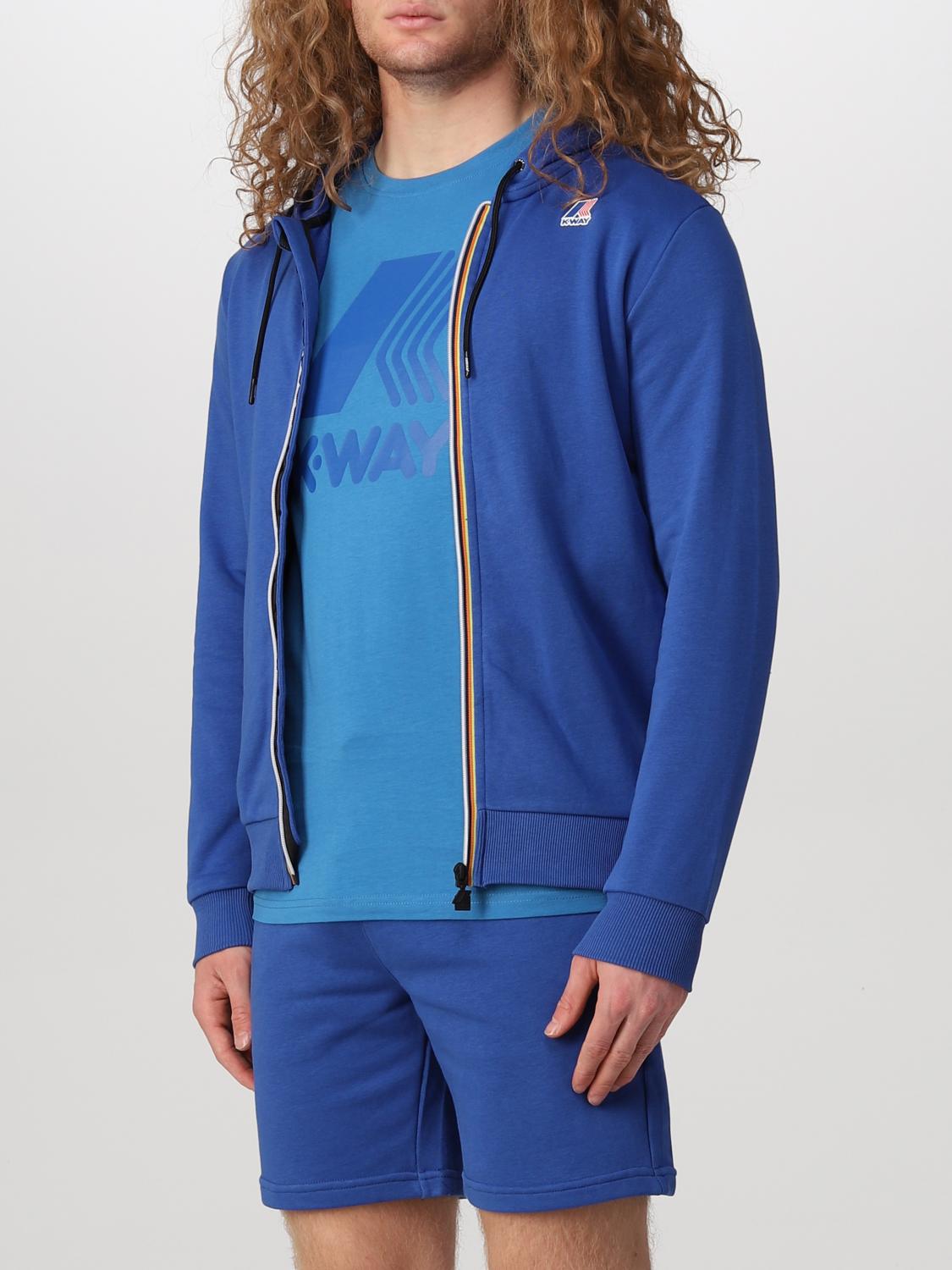 K-WAY: Sudadera hombre - Royal Blue | Sudadera K-Way K5113IW GIGLIO.COM