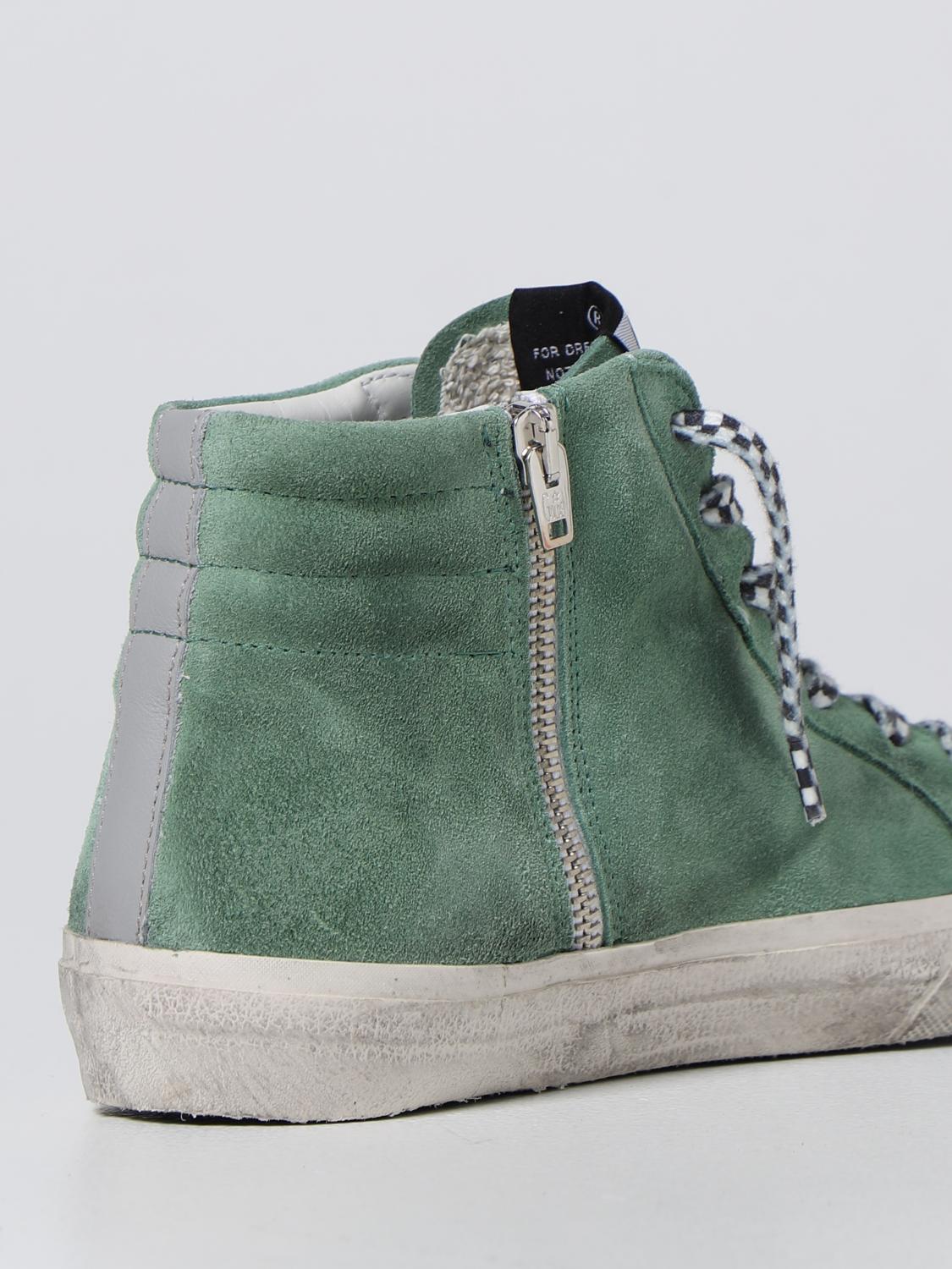 GOLDEN GOOSE: Zapatos hombre - Verde | Zapatillas Golden Goose  GMF00211F00258635776 GIGLIO.COM